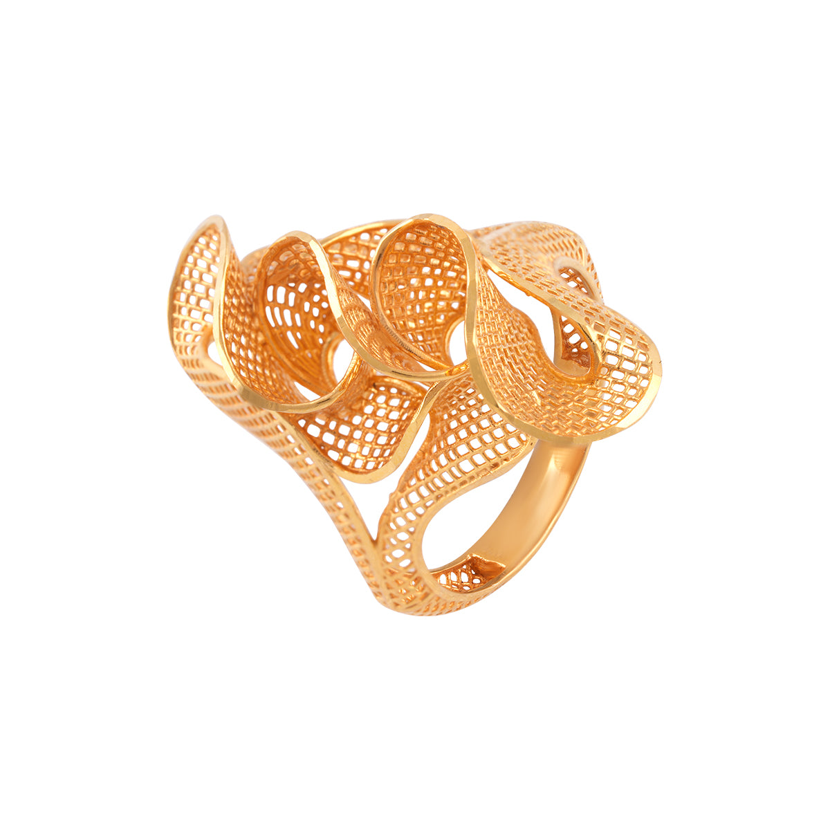 Floral Elegance Rose Gold Ring MLJ-18