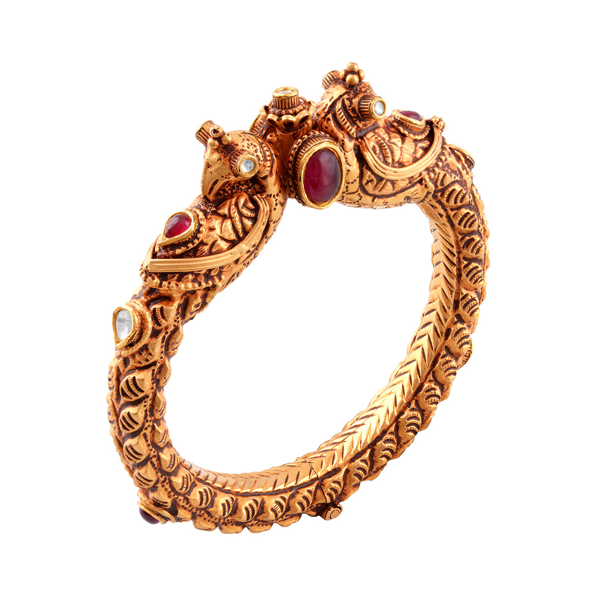 Majestic Ruby Peacock Bangle MLJ-62