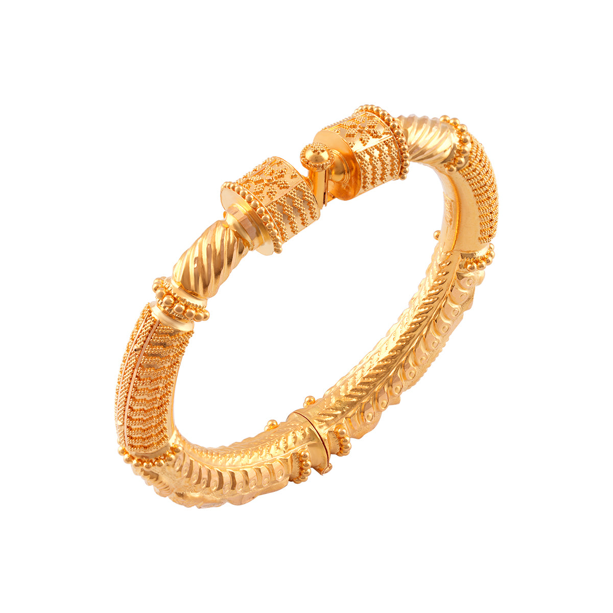 Regal Textured Gold Bangle MLJ-65