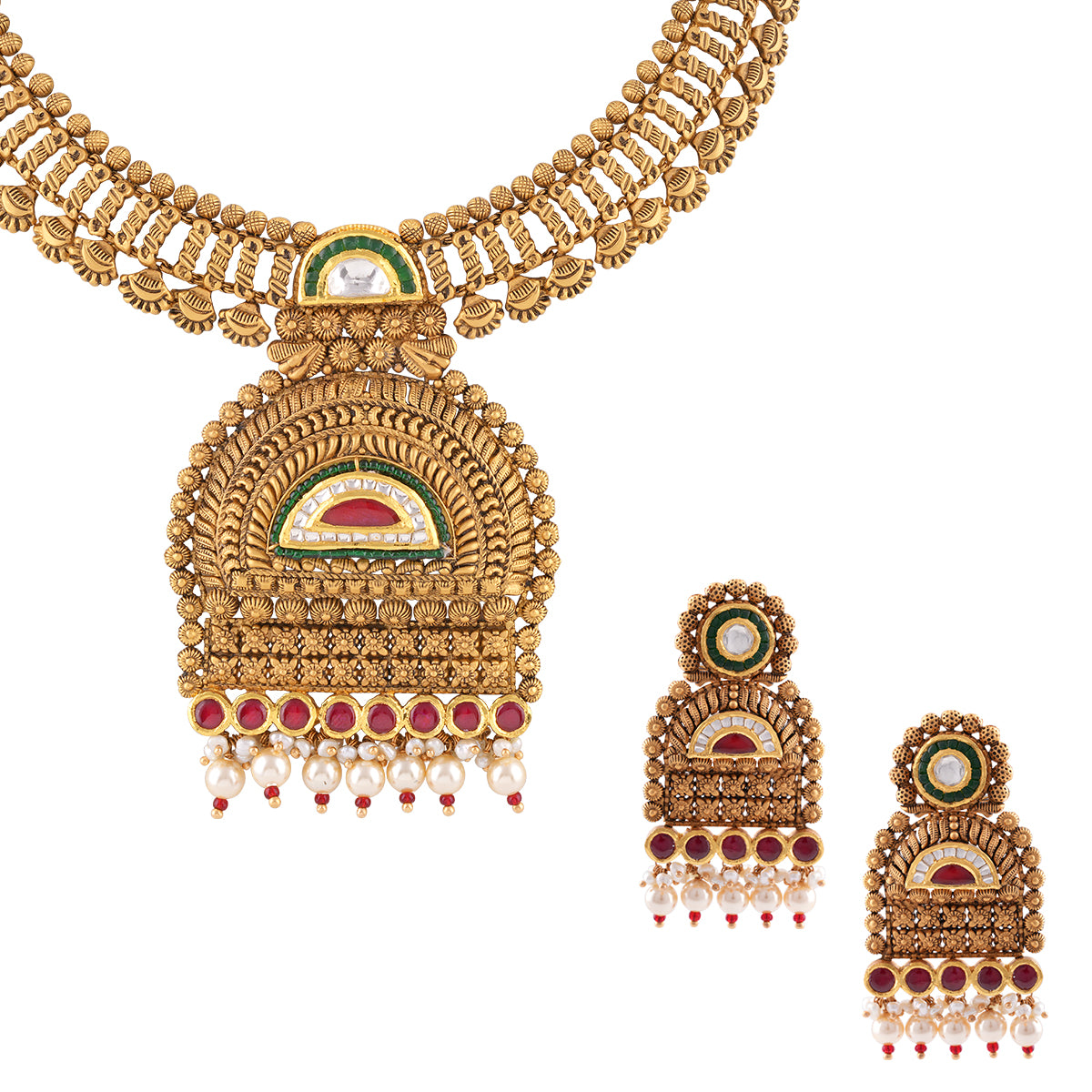 Antique Gold Choker Set MLJ-74