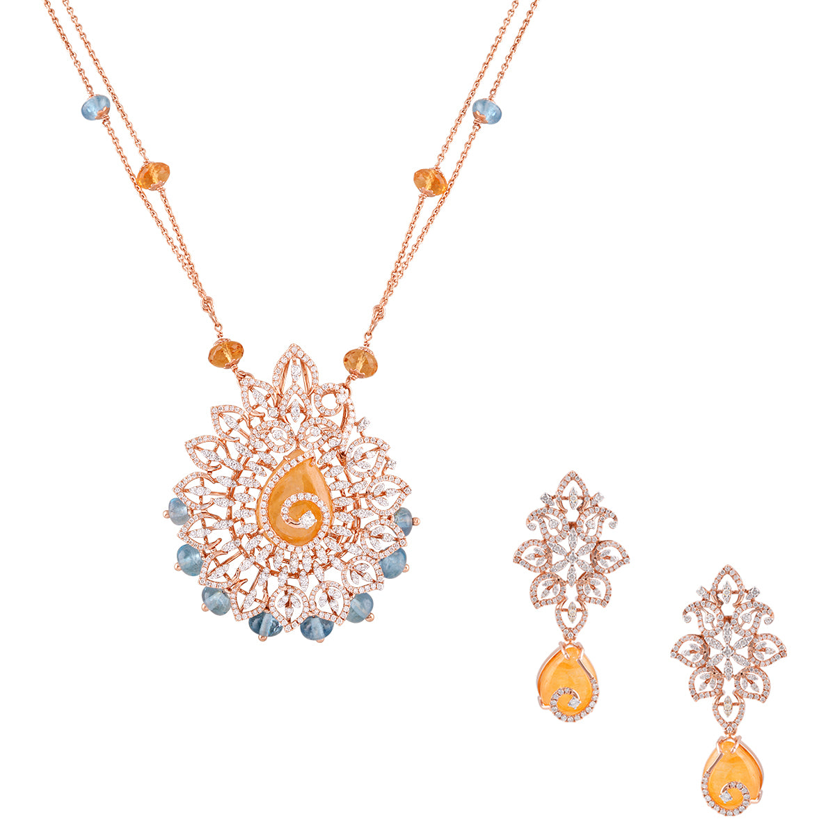 Radiant Sunburst Pendant Necklace MLJ-44