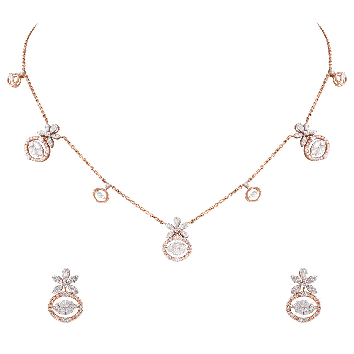 Blossom Elegance Necklace Set MLJ-45