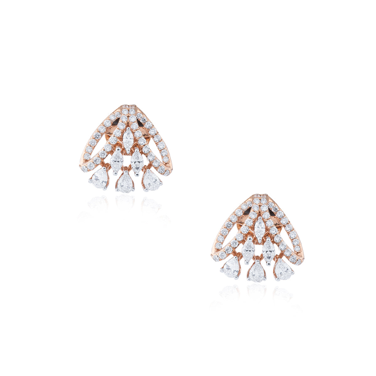 Graceful Diamond Drop Pendant Set-MLJ-152