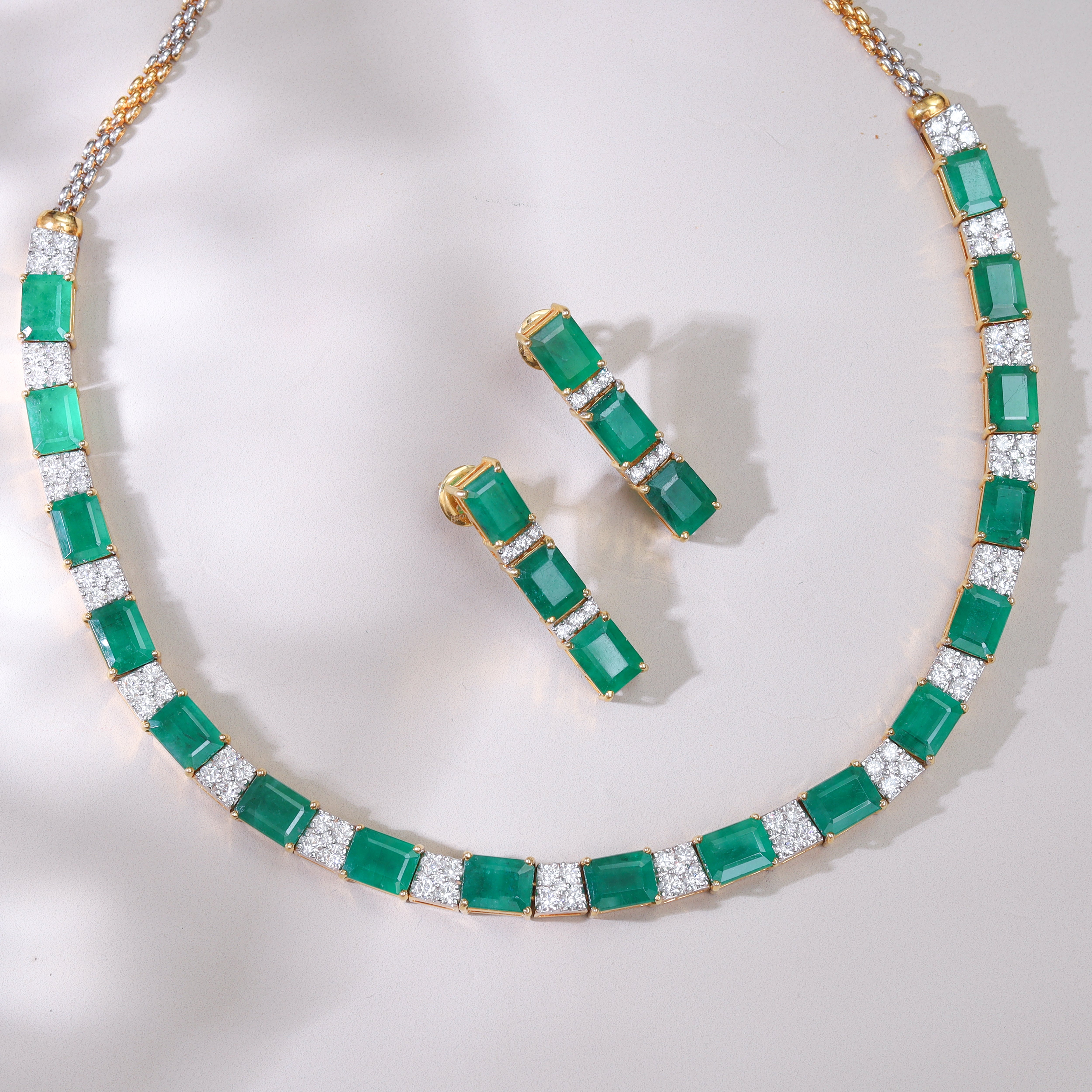 Emerald and Diamond Elegance Set MLJ-27