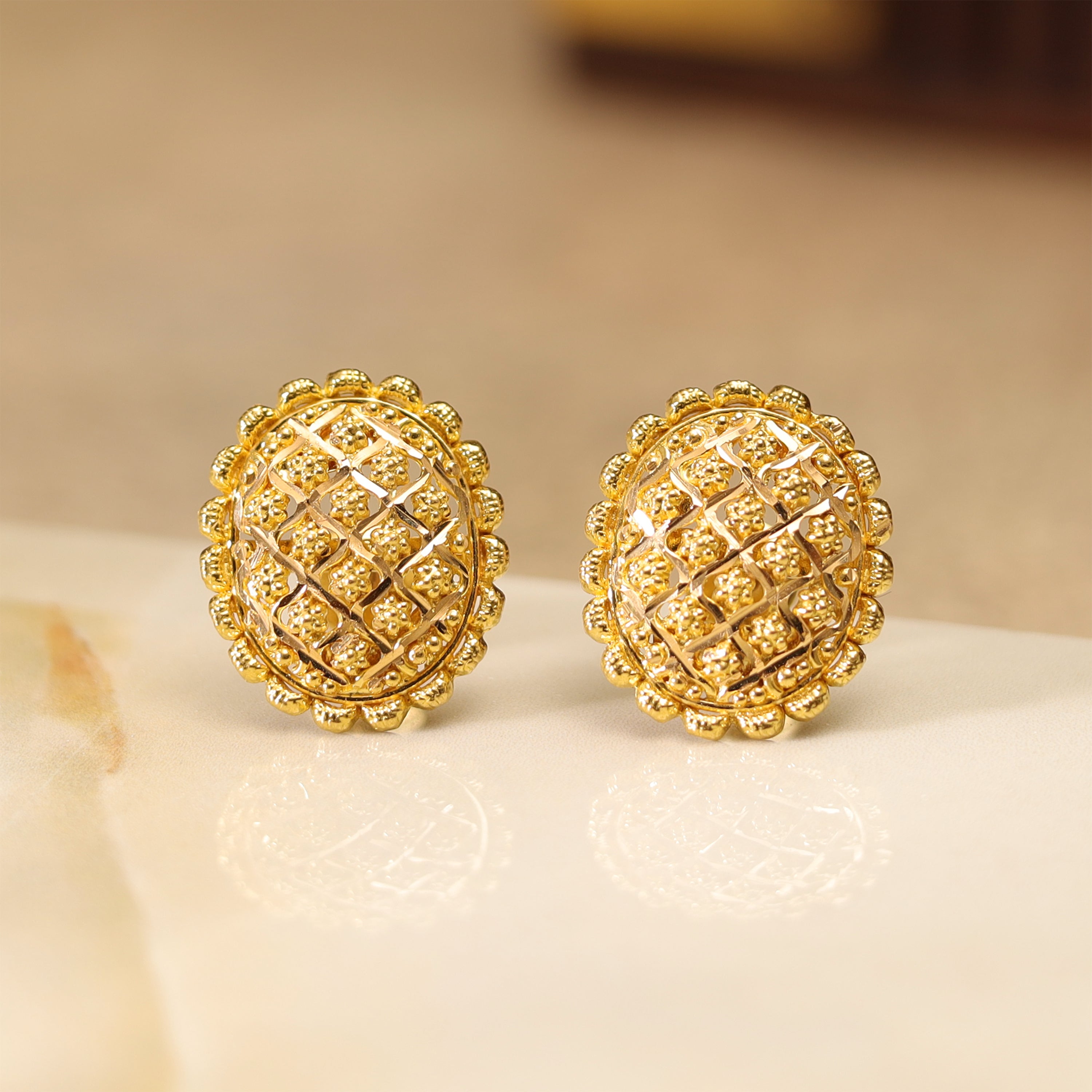 GOLD EARRING MLJ- 587