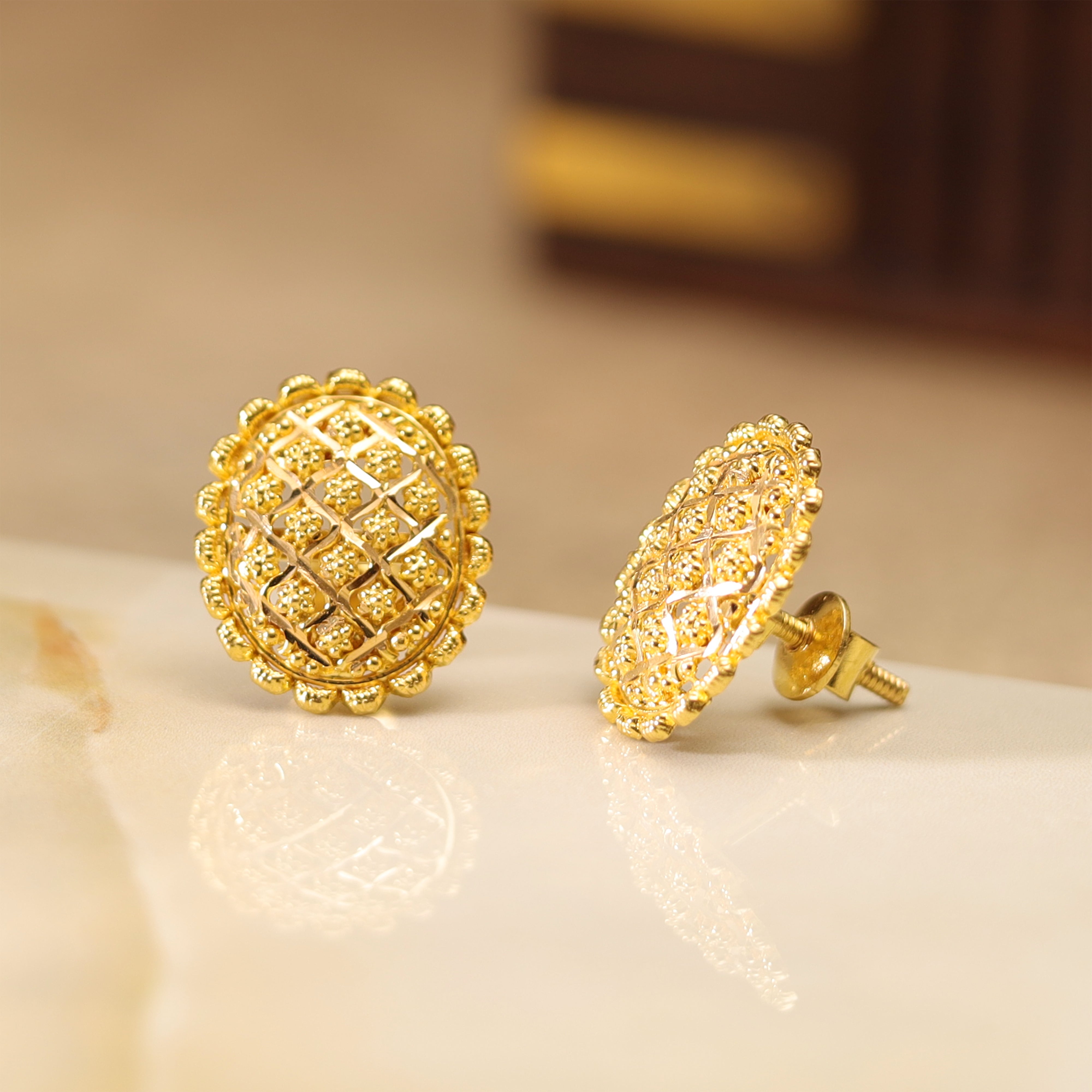 GOLD EARRING MLJ- 587