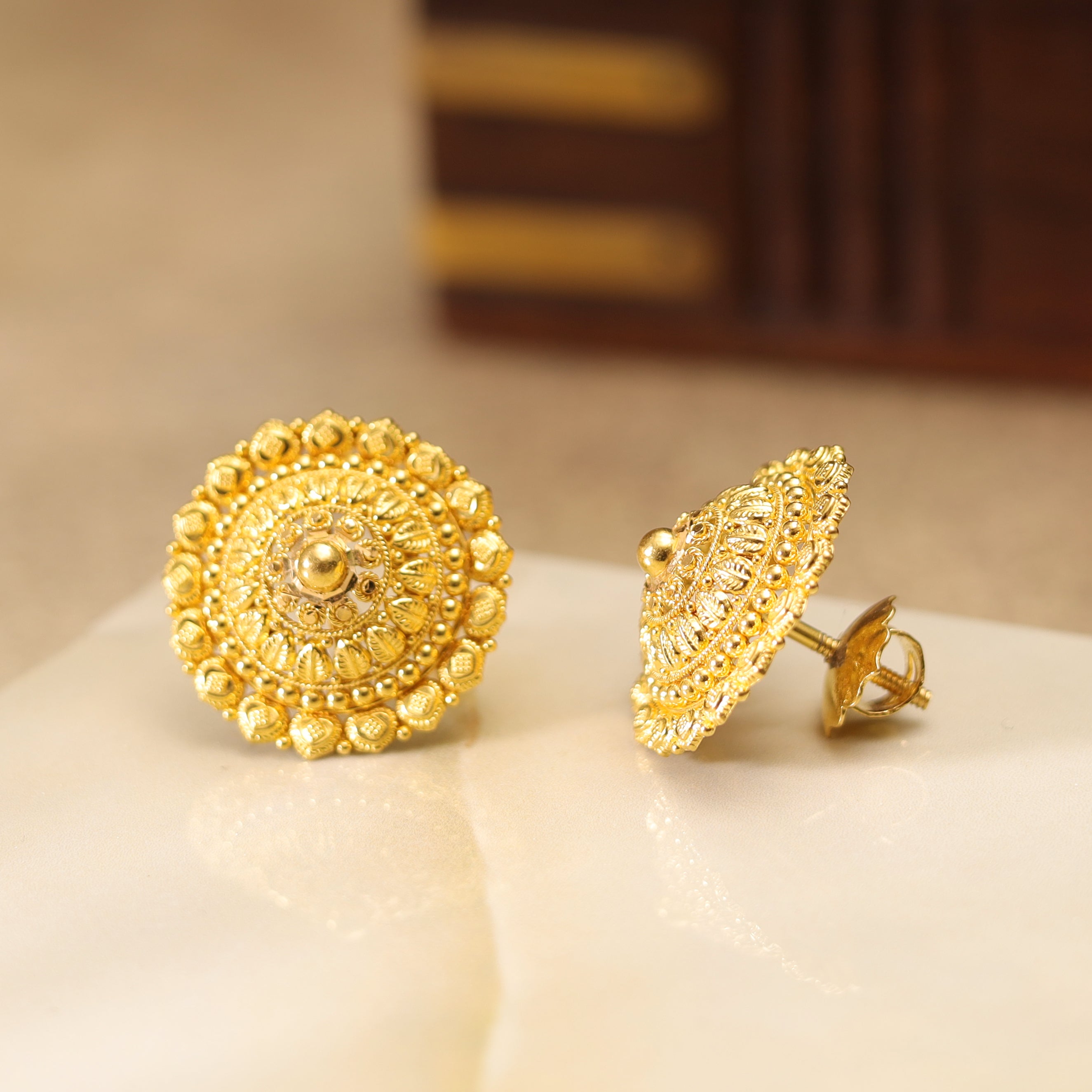 GOLD EARRING MLJ- 589