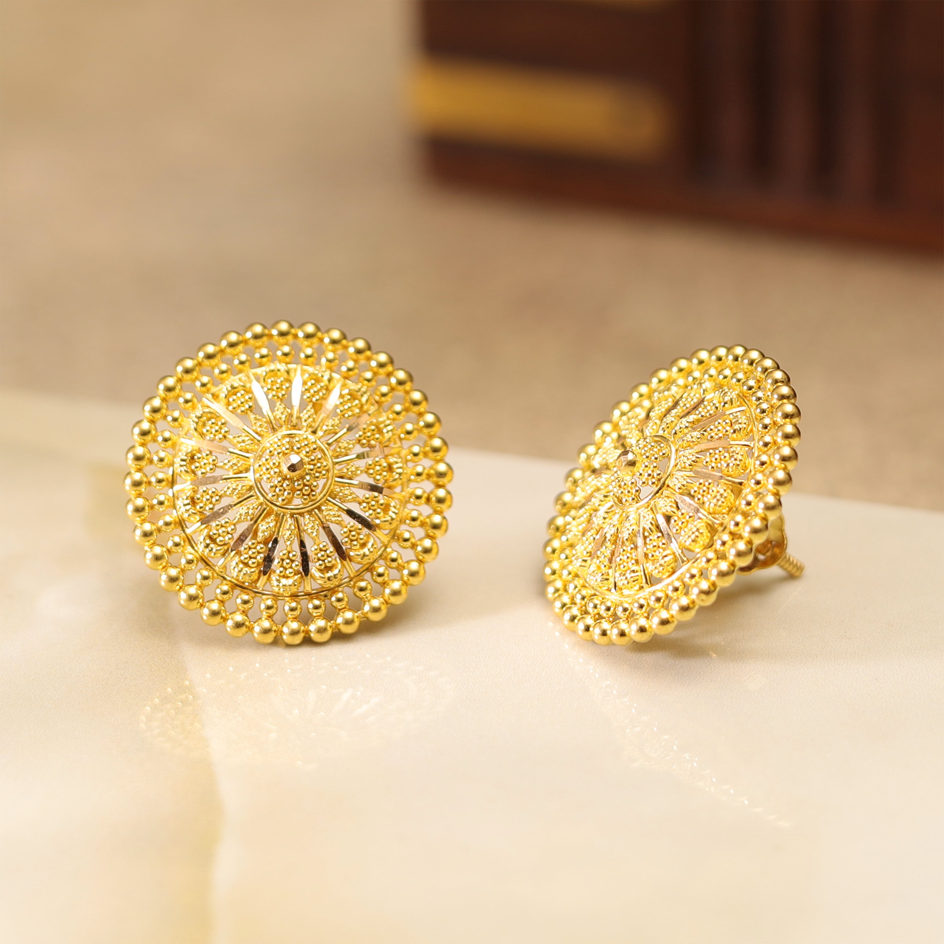 GOLD EARRING MLJ- 592