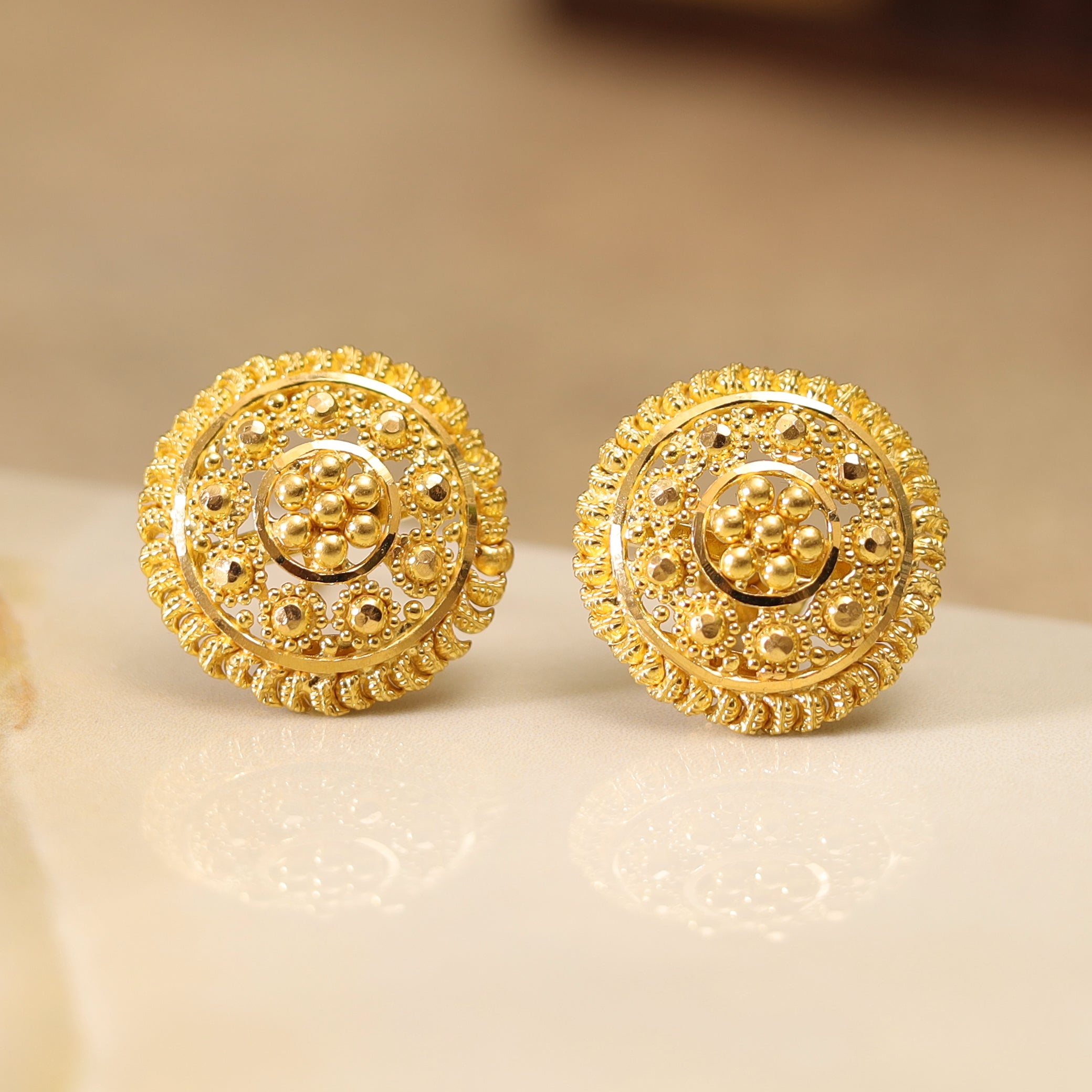 GOLD EARRING MLJ- 593