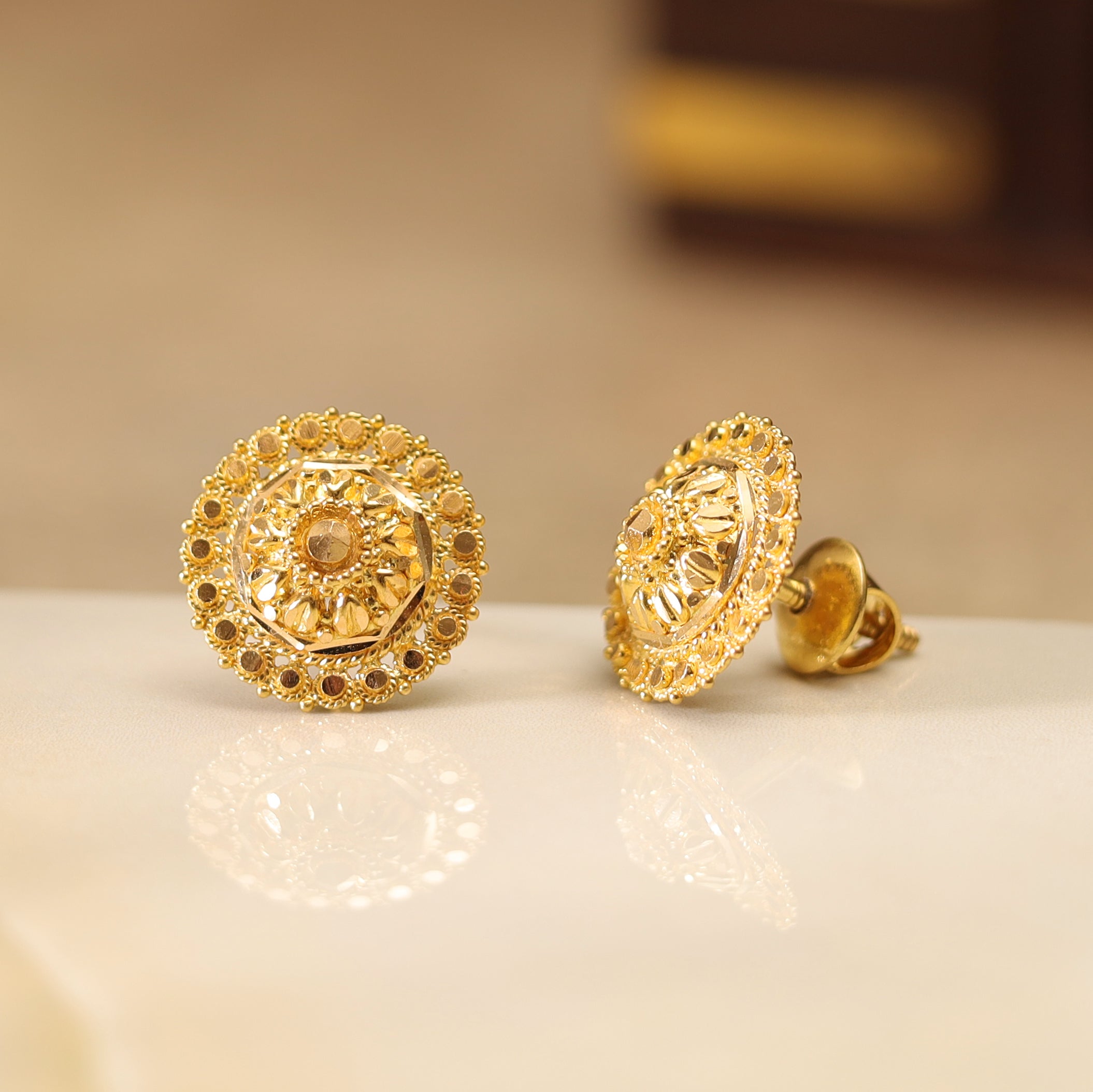 GOLD EARRING MLJ- 598
