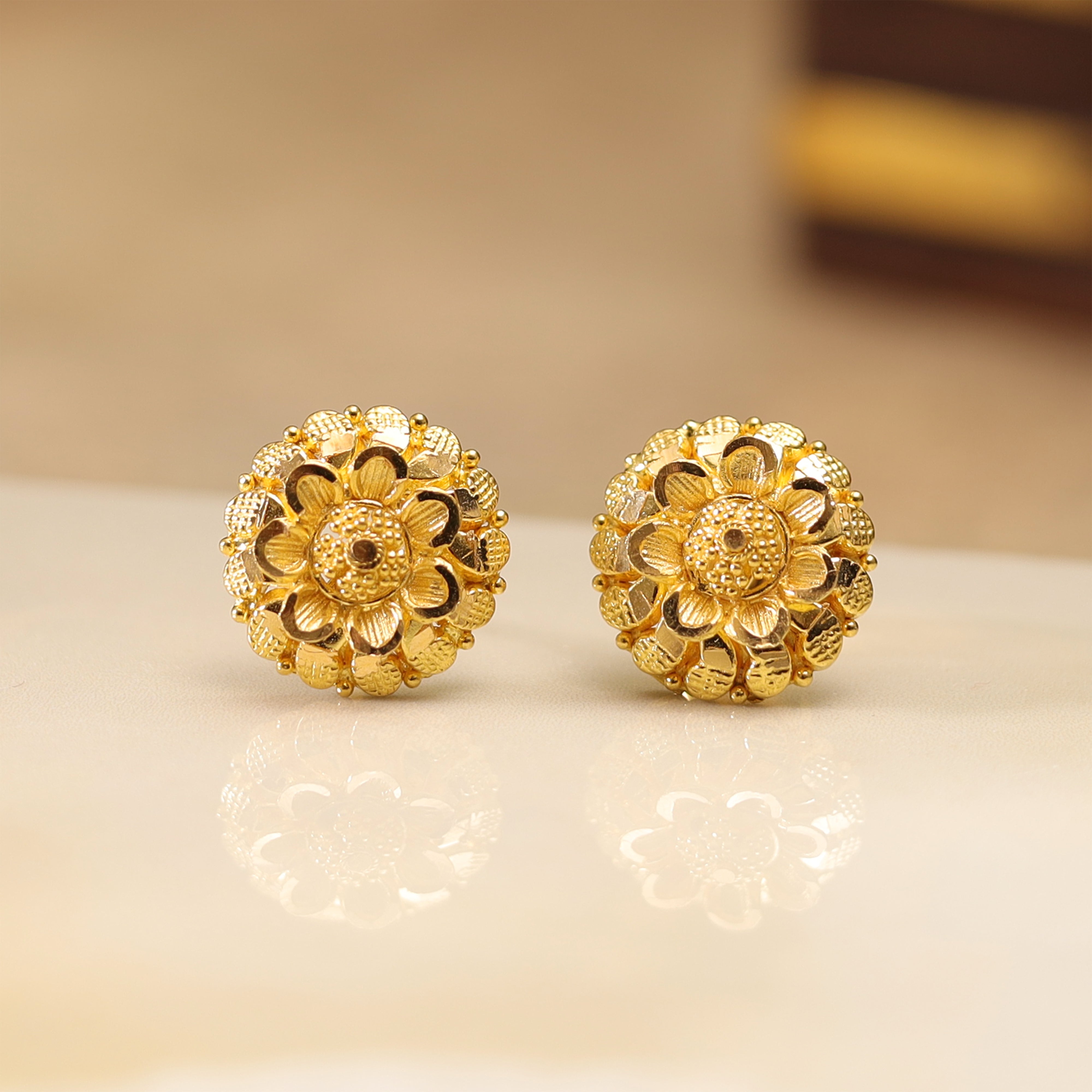 GOLD EARRING MLJ- 599
