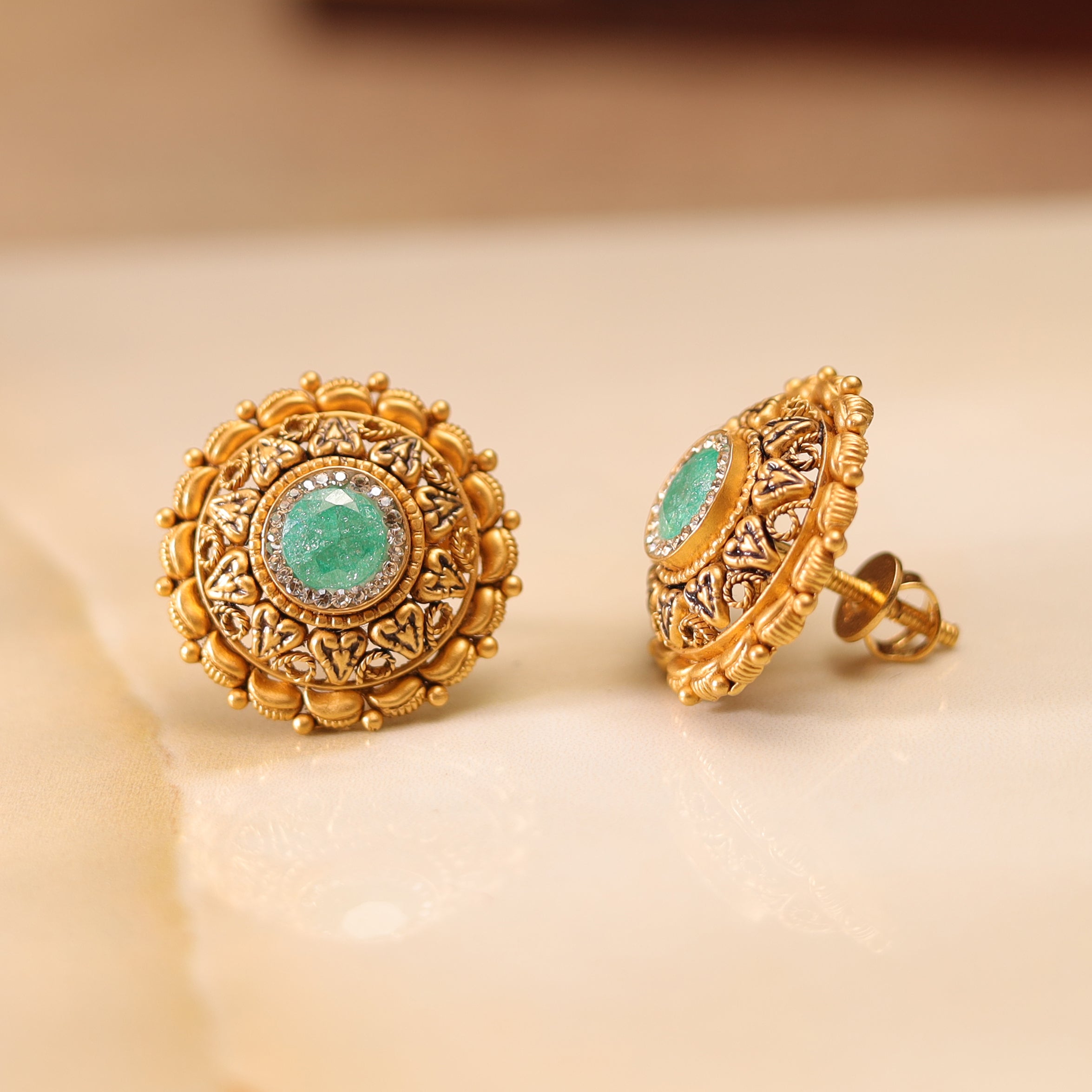 GOLD EARRING MLJ- 605
