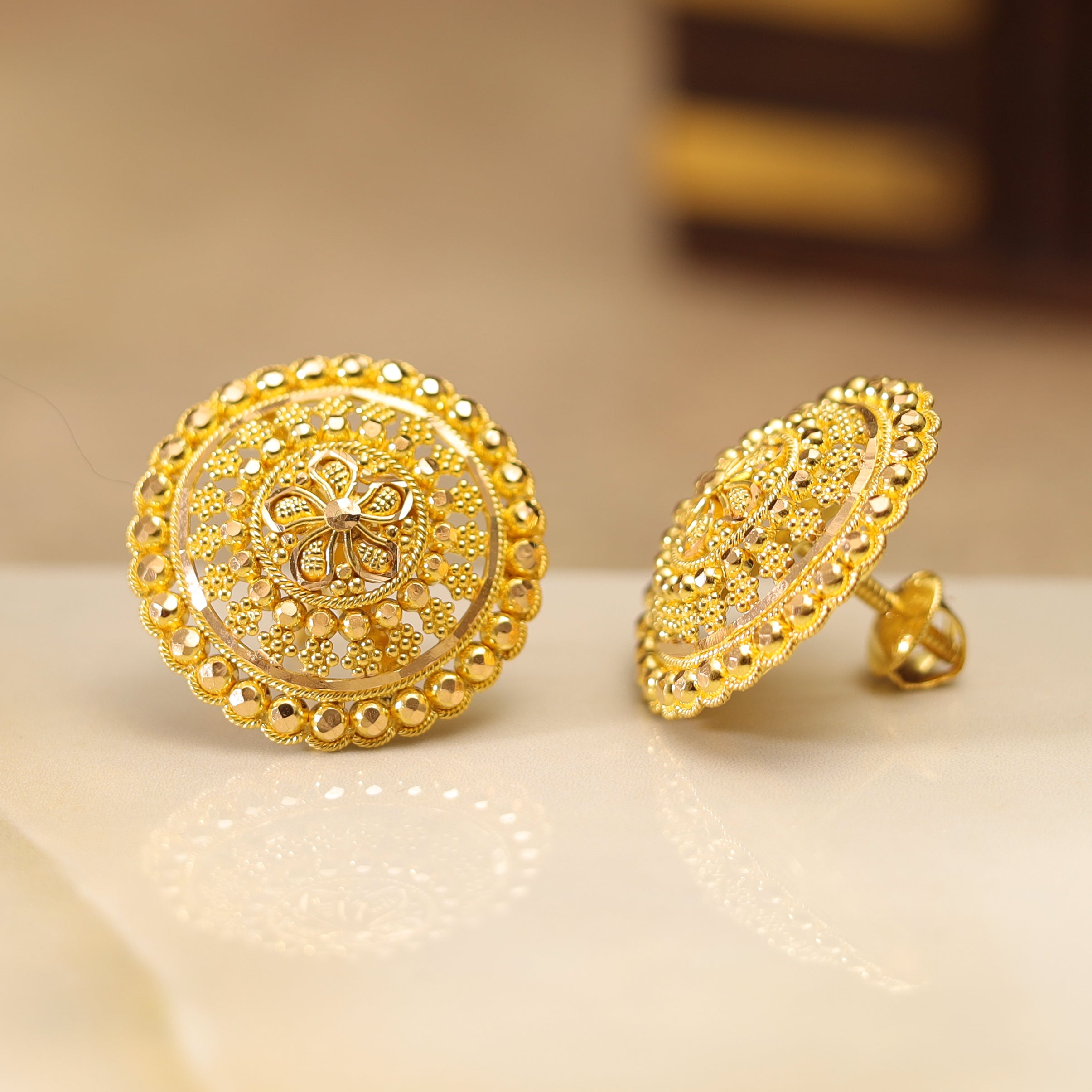 GOLD EARRING MLJ- 606