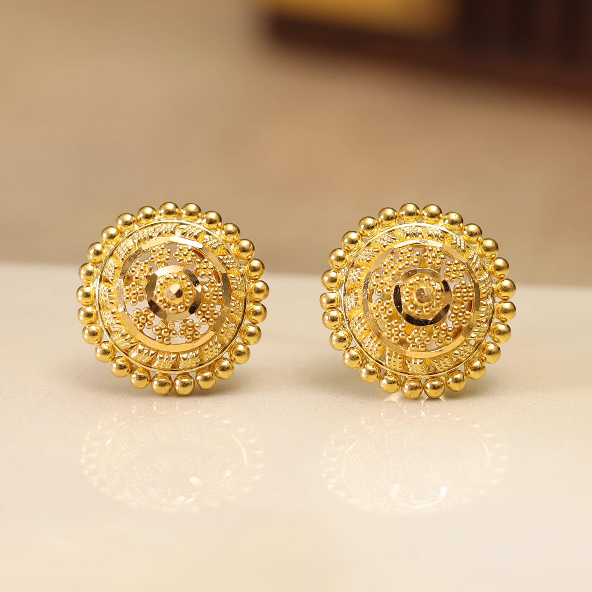 GOLD EARRING MLJ- 607