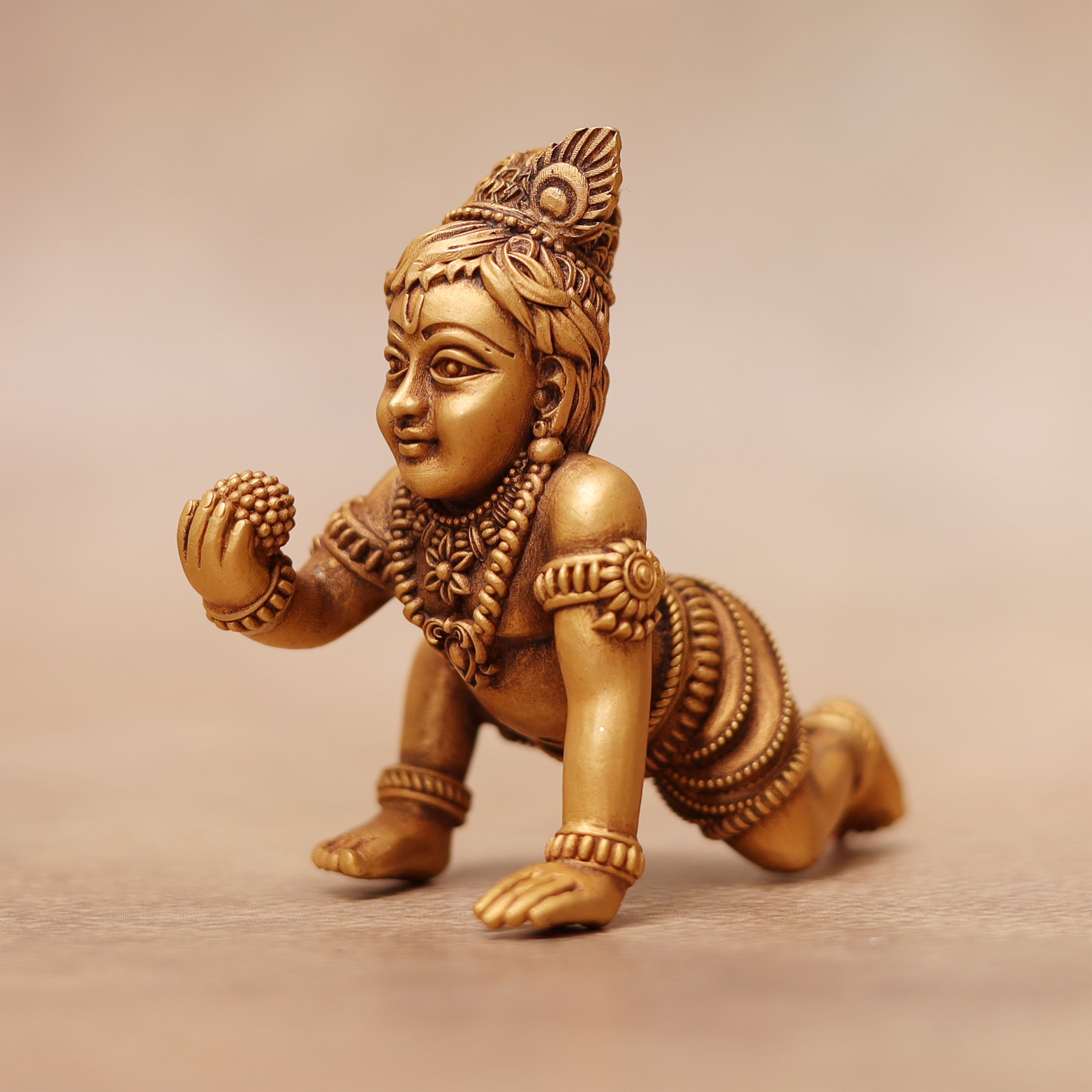 Ladoo Gopal Gold Idol MLJ -776