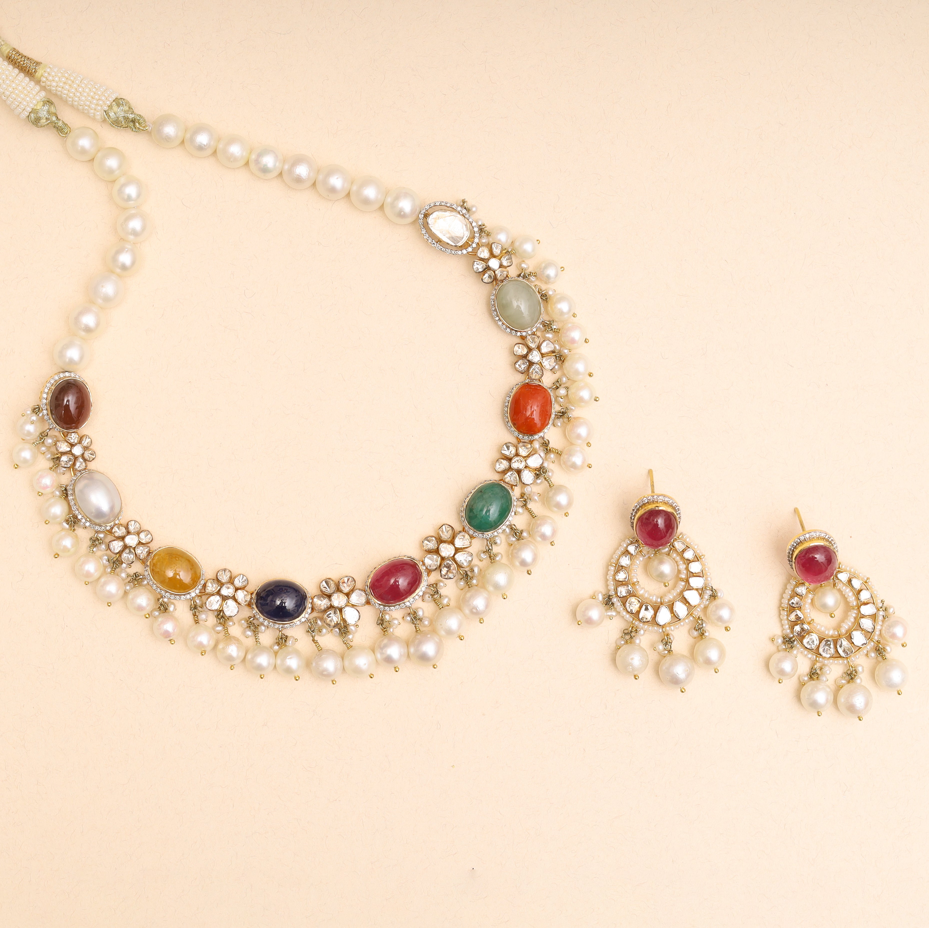 Polki Navratan Set MLJ-174