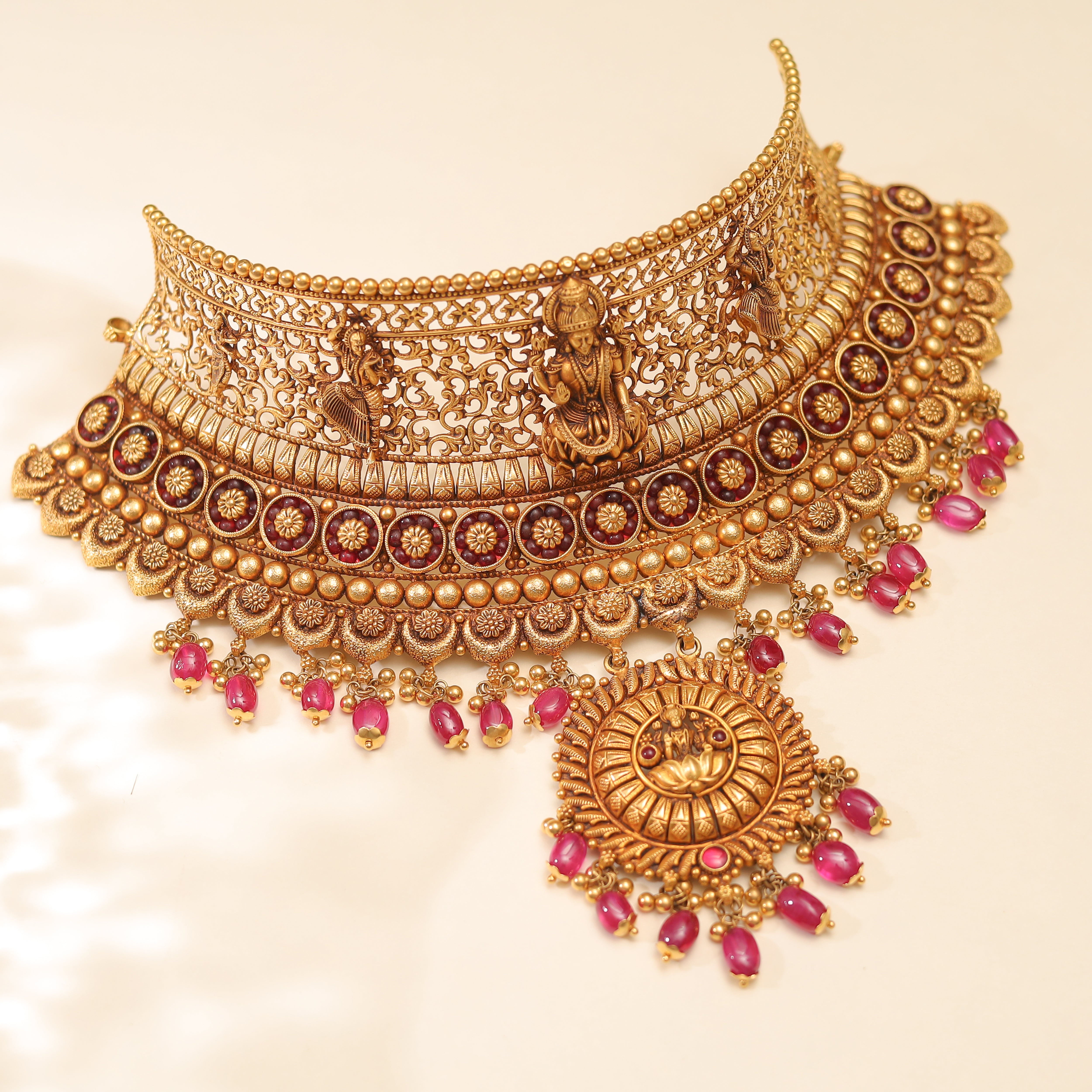 Traditional Temple Necklace Set MLJ-186