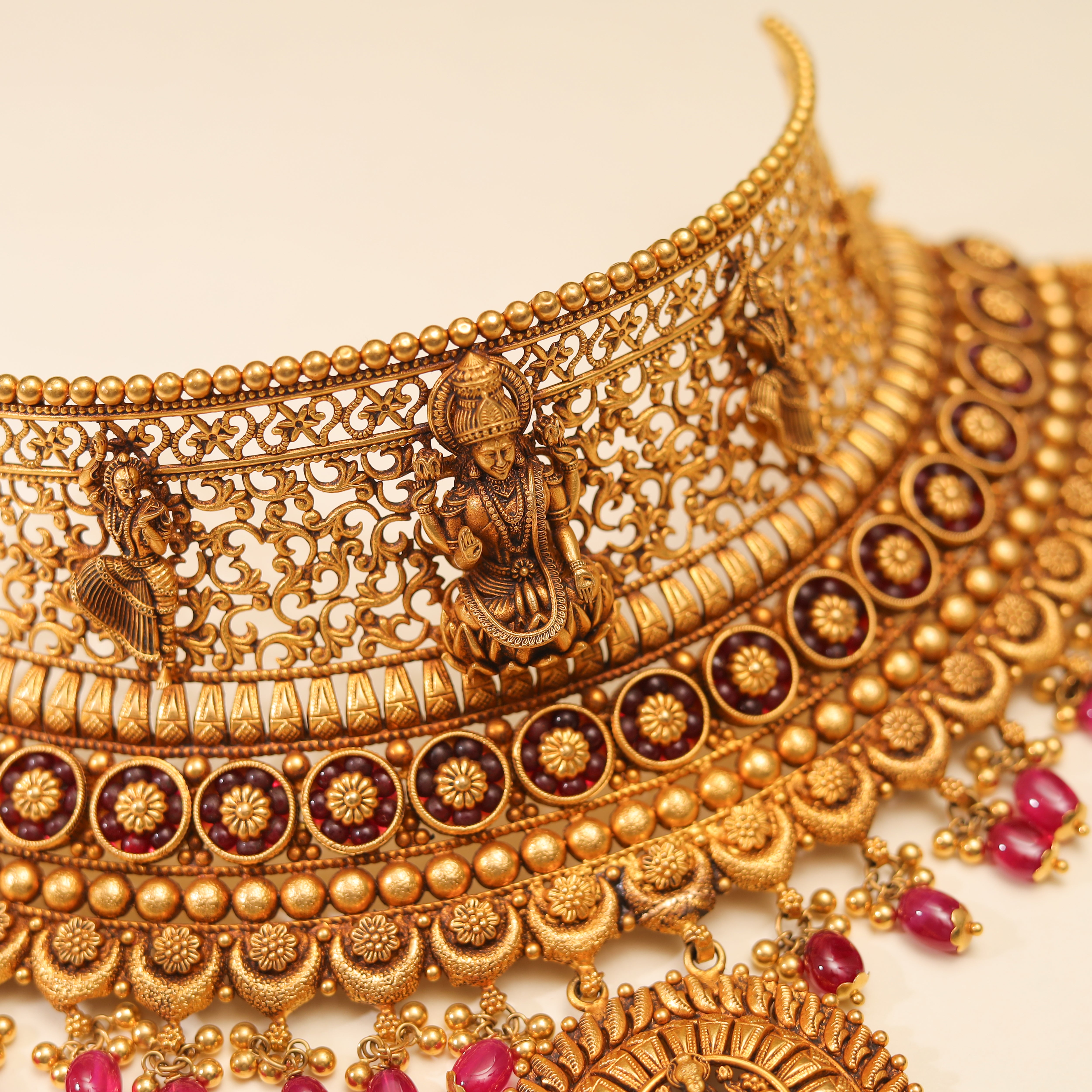 Traditional Temple Necklace Set MLJ-186