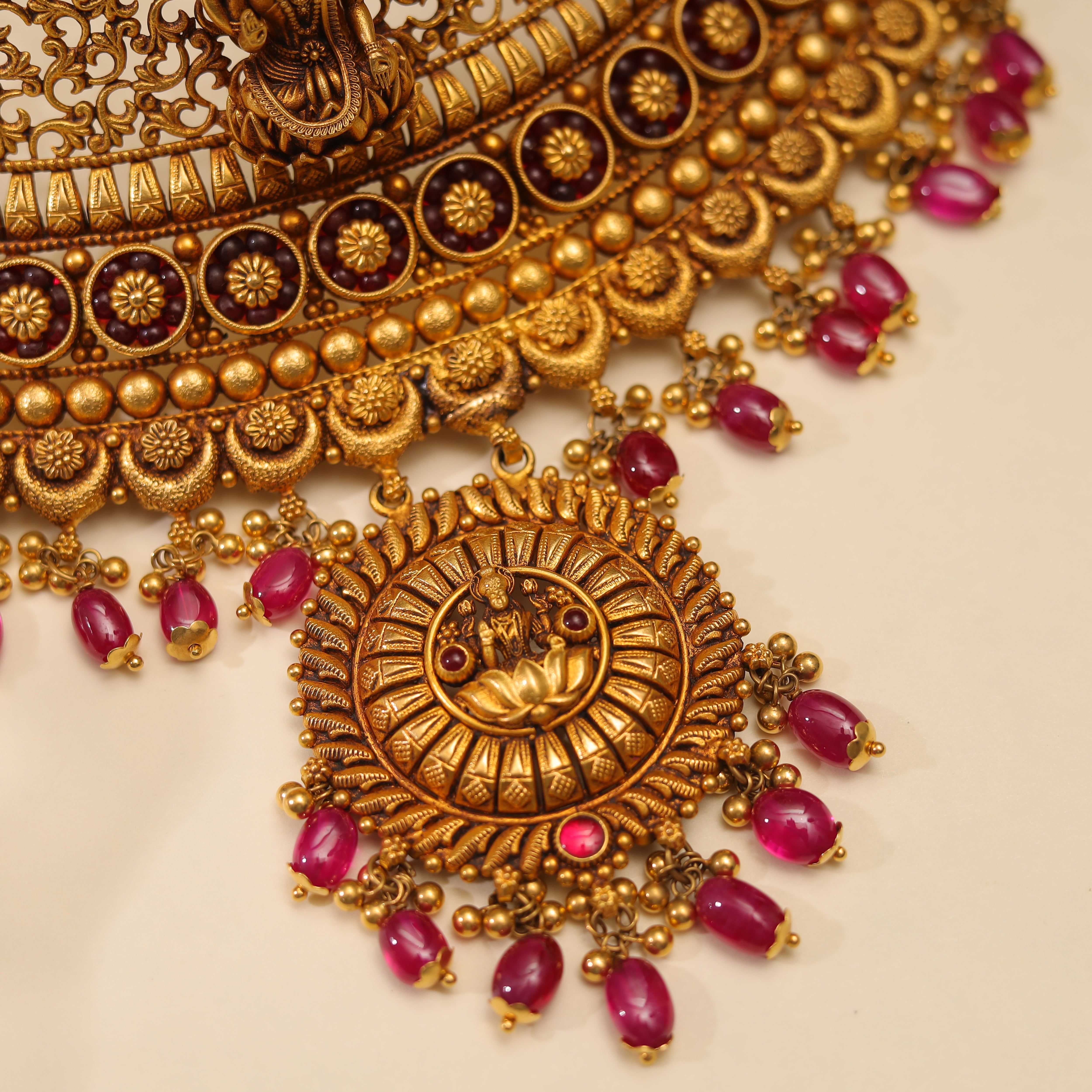 Traditional Temple Necklace Set MLJ-186