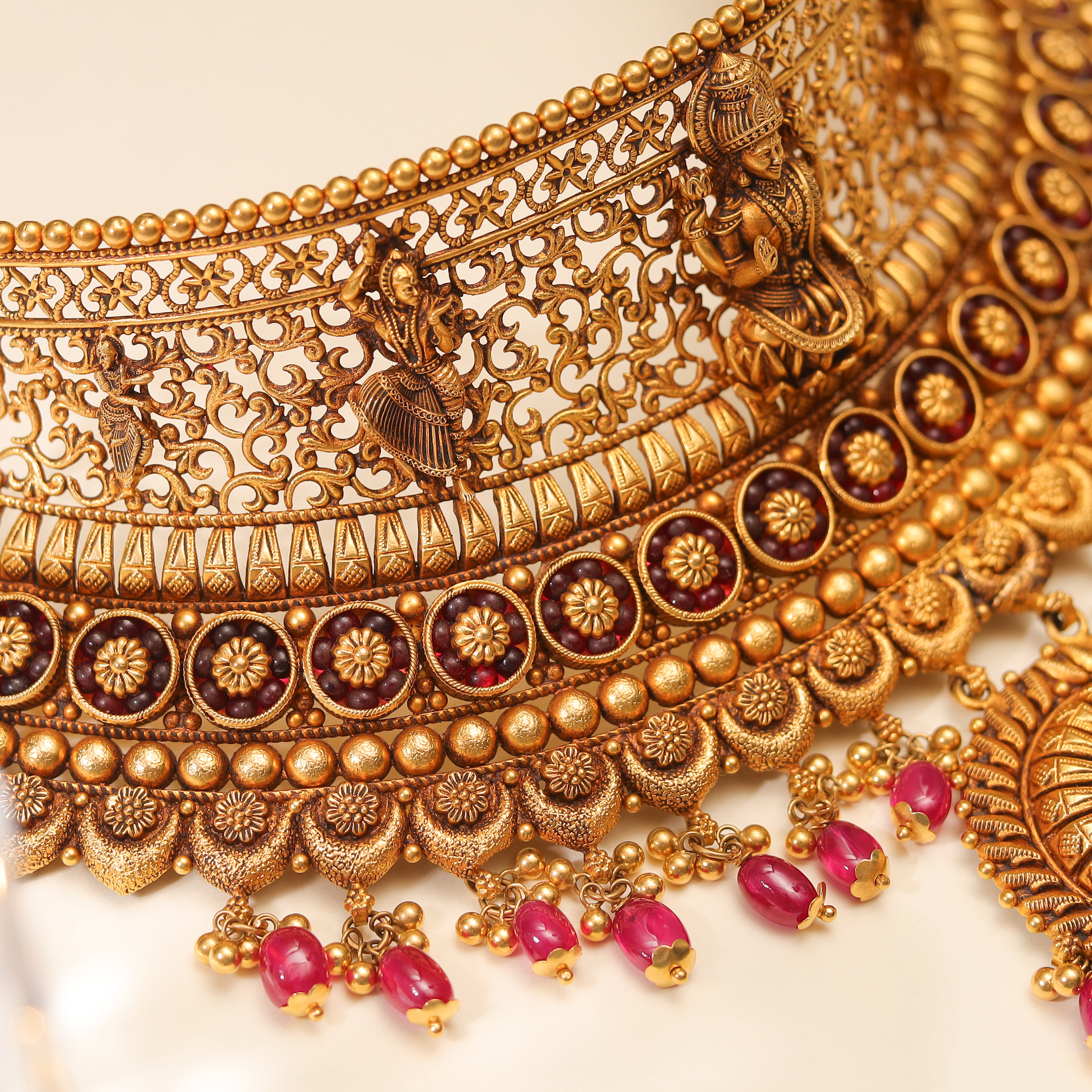 Traditional Temple Necklace Set MLJ-186