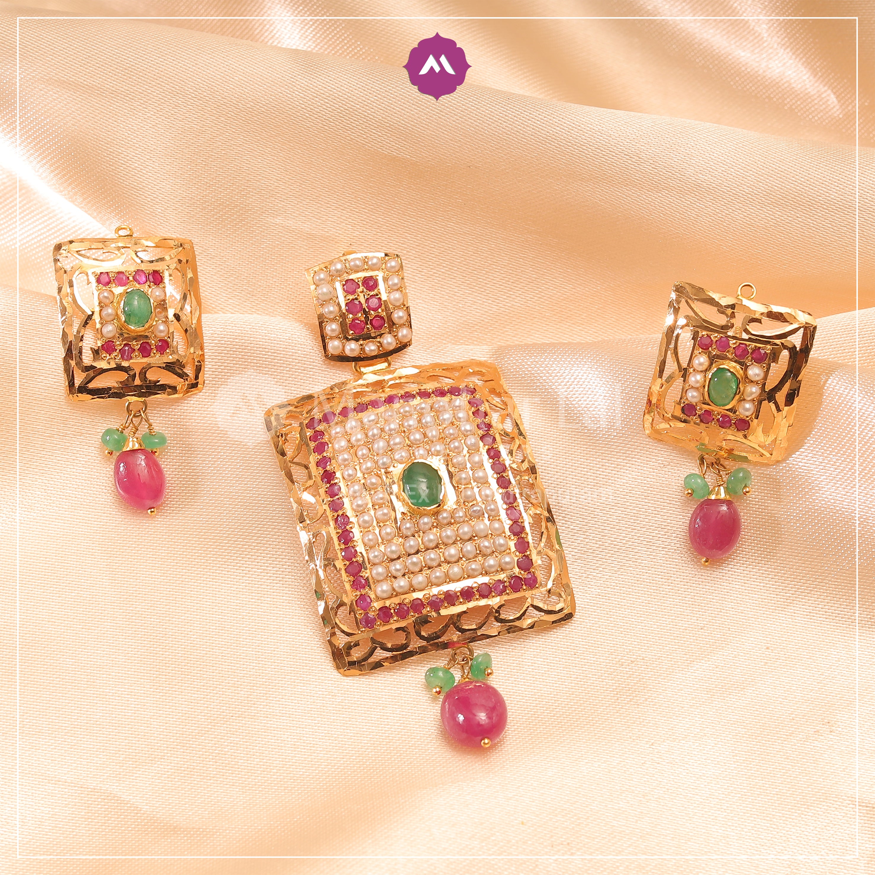 Gold Pendant Set MLJ-931