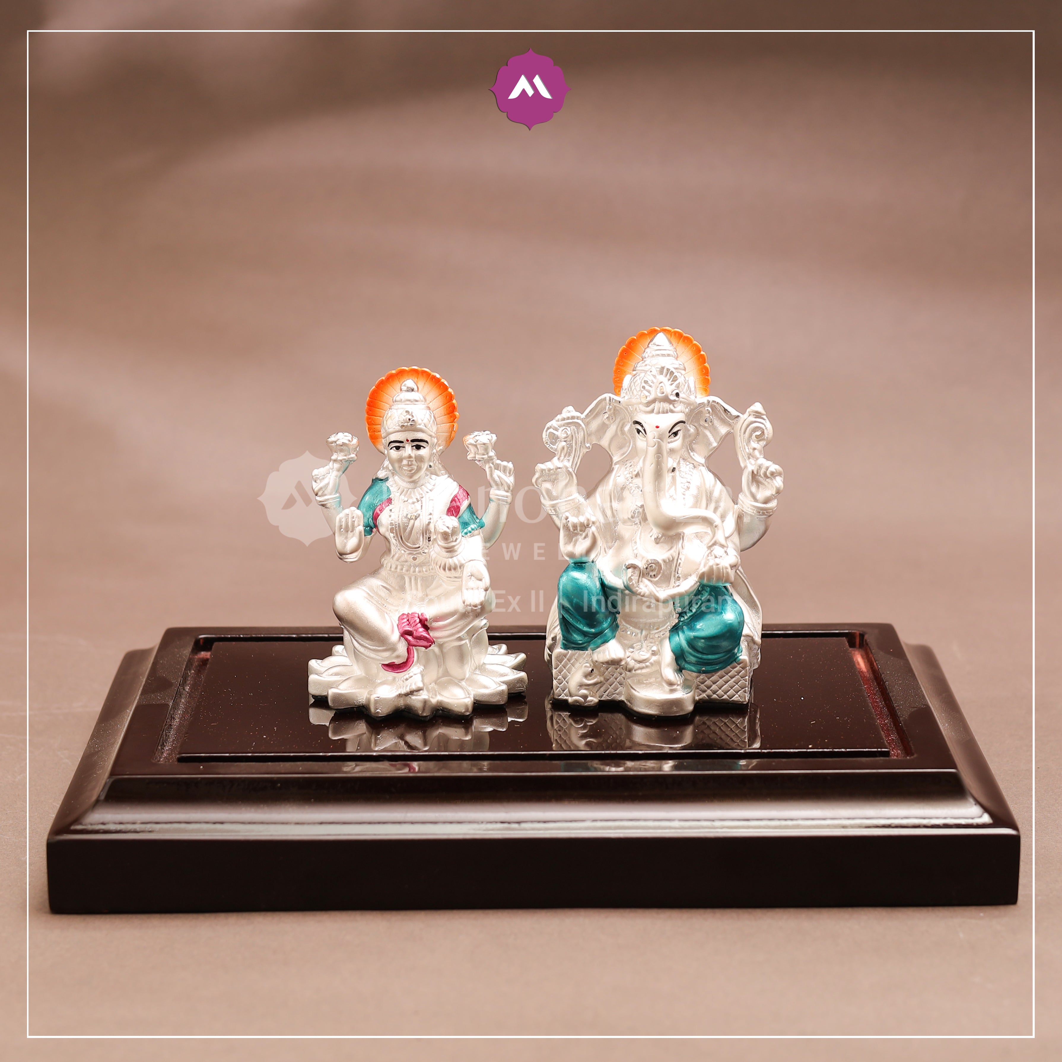 Silver Laxmi Ganesh JI Set MLJ -654