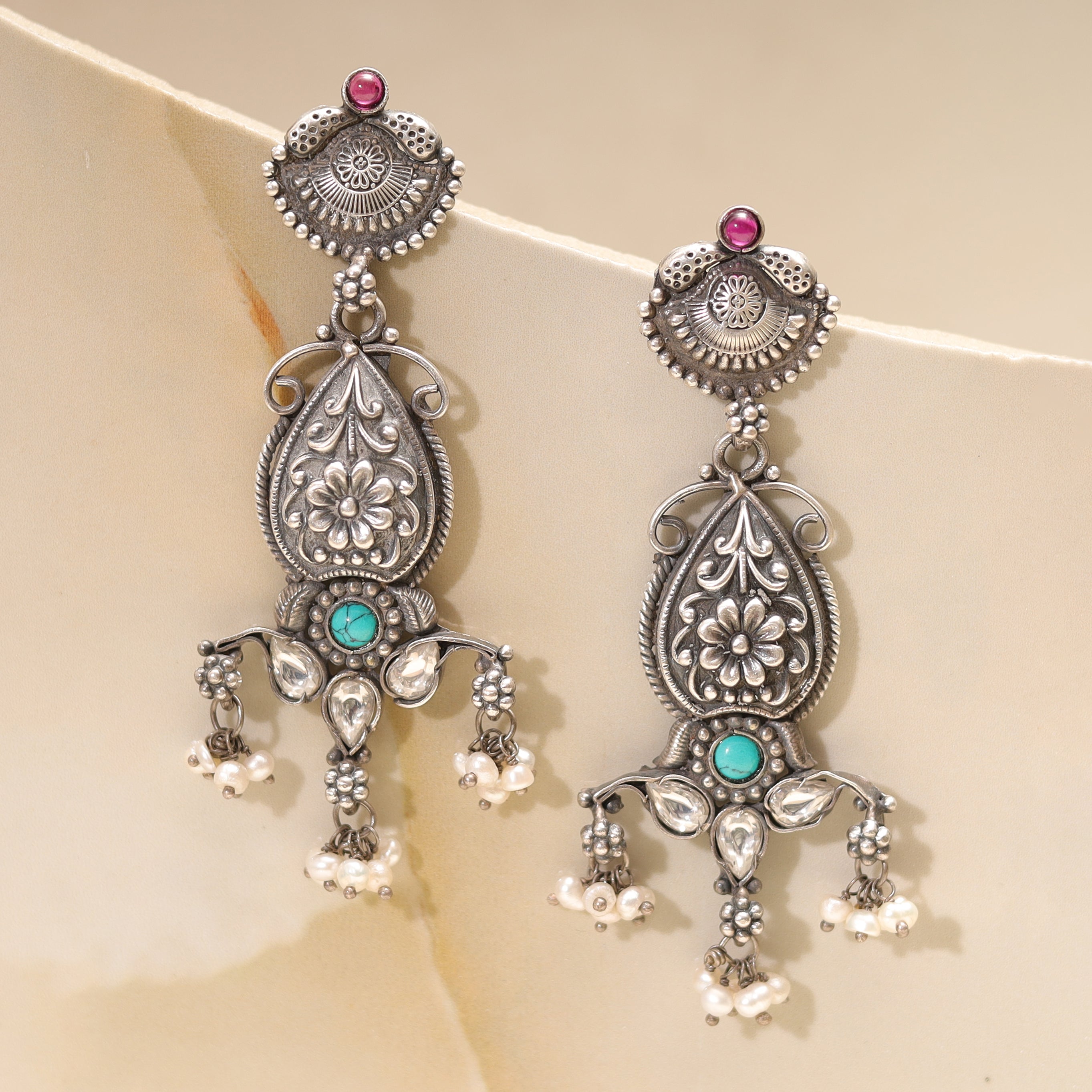 Silver Earrings MLJ-856