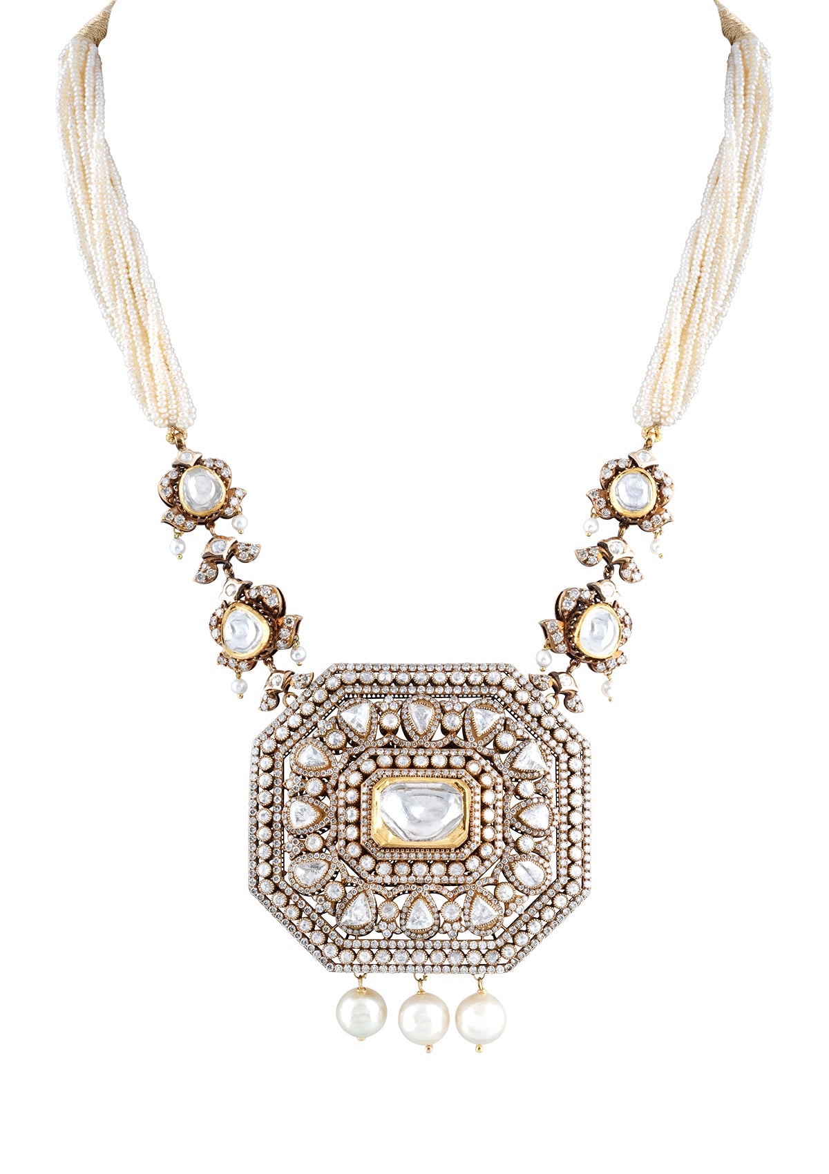 ZOYA necklace set - Silver x White