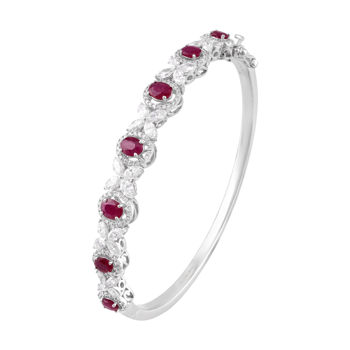 The Diamond Bangle with Ruby -MLJ 103