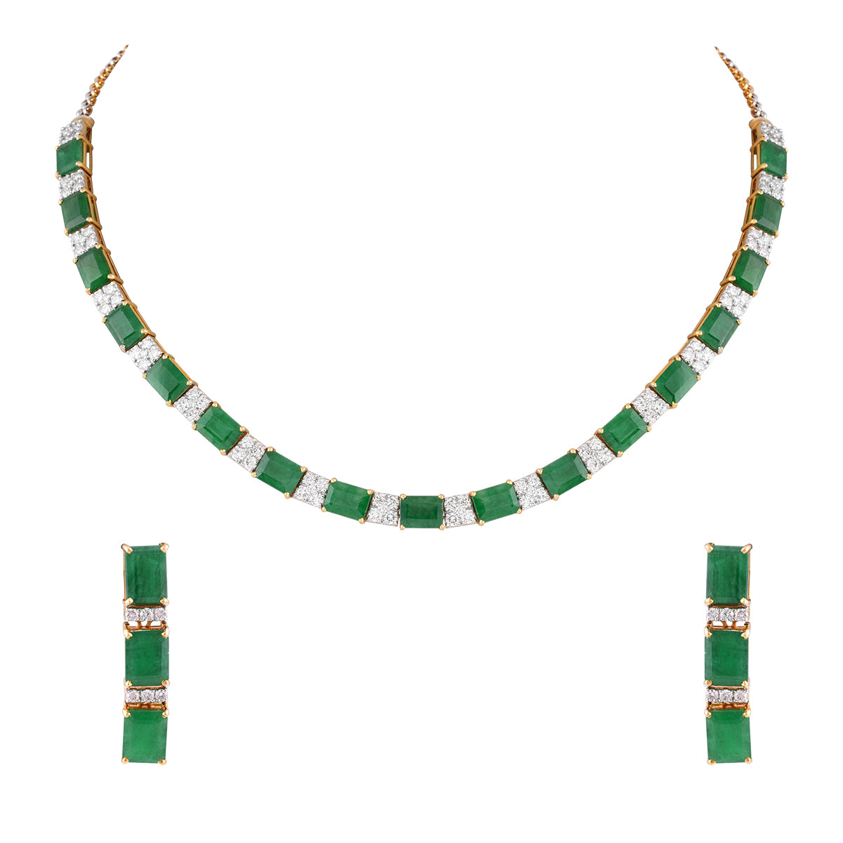 Emerald and Diamond Elegance Set MLJ-27