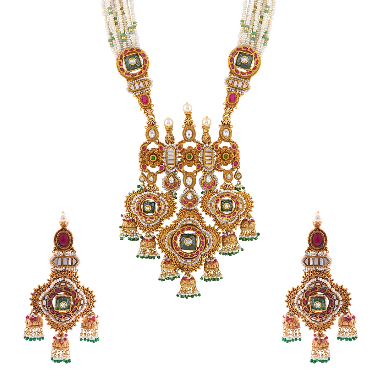 Exquisite Traditional Temple Jewelry Set MLJ-76