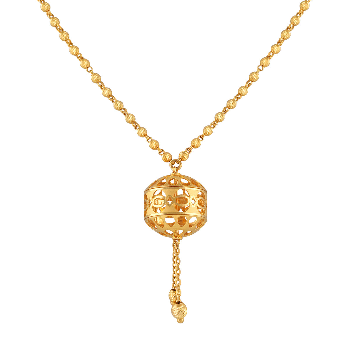 Golden Elegance Pendant Necklace and Earring Set MLJ-42