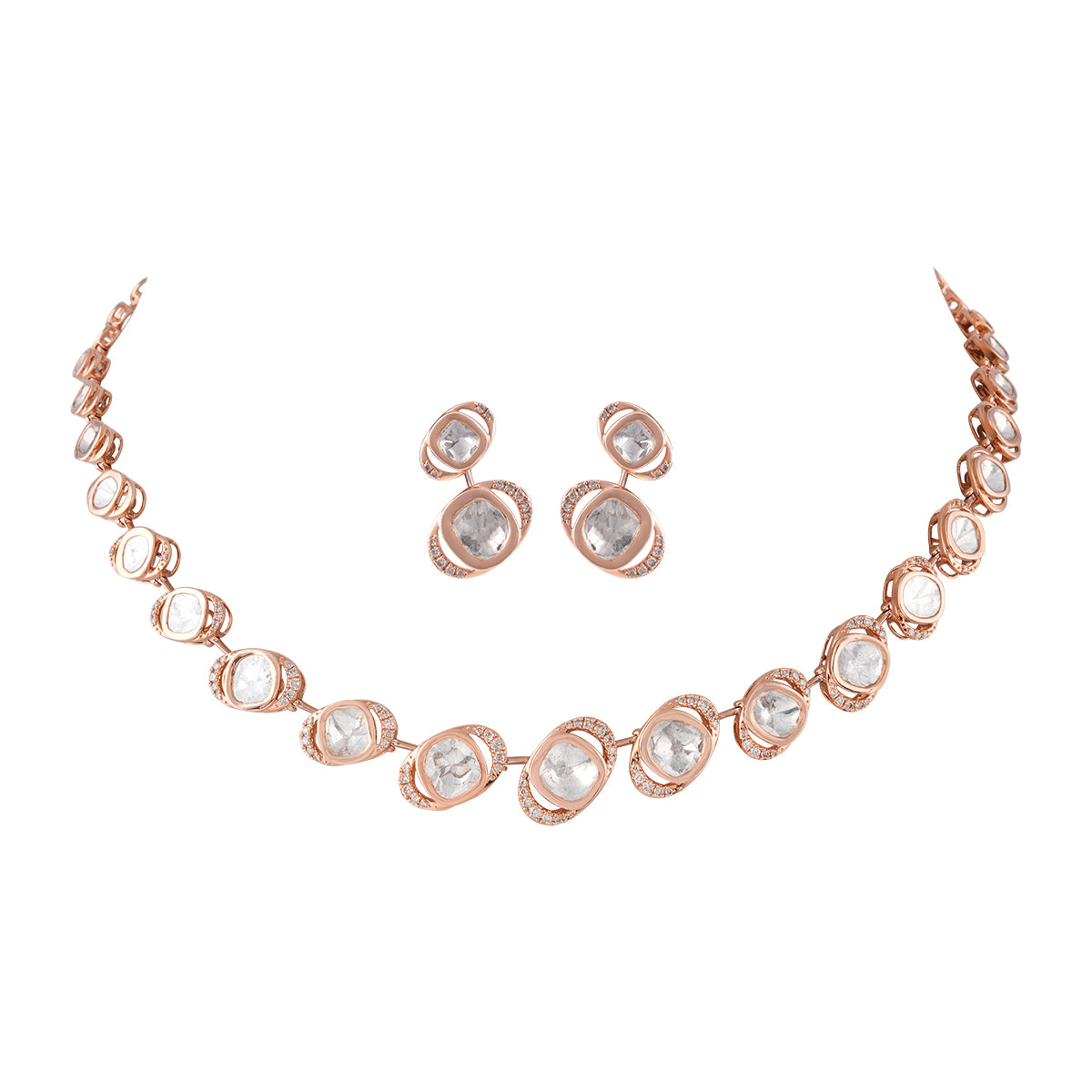 Royal Rose Polki Choker Set MLJ-39