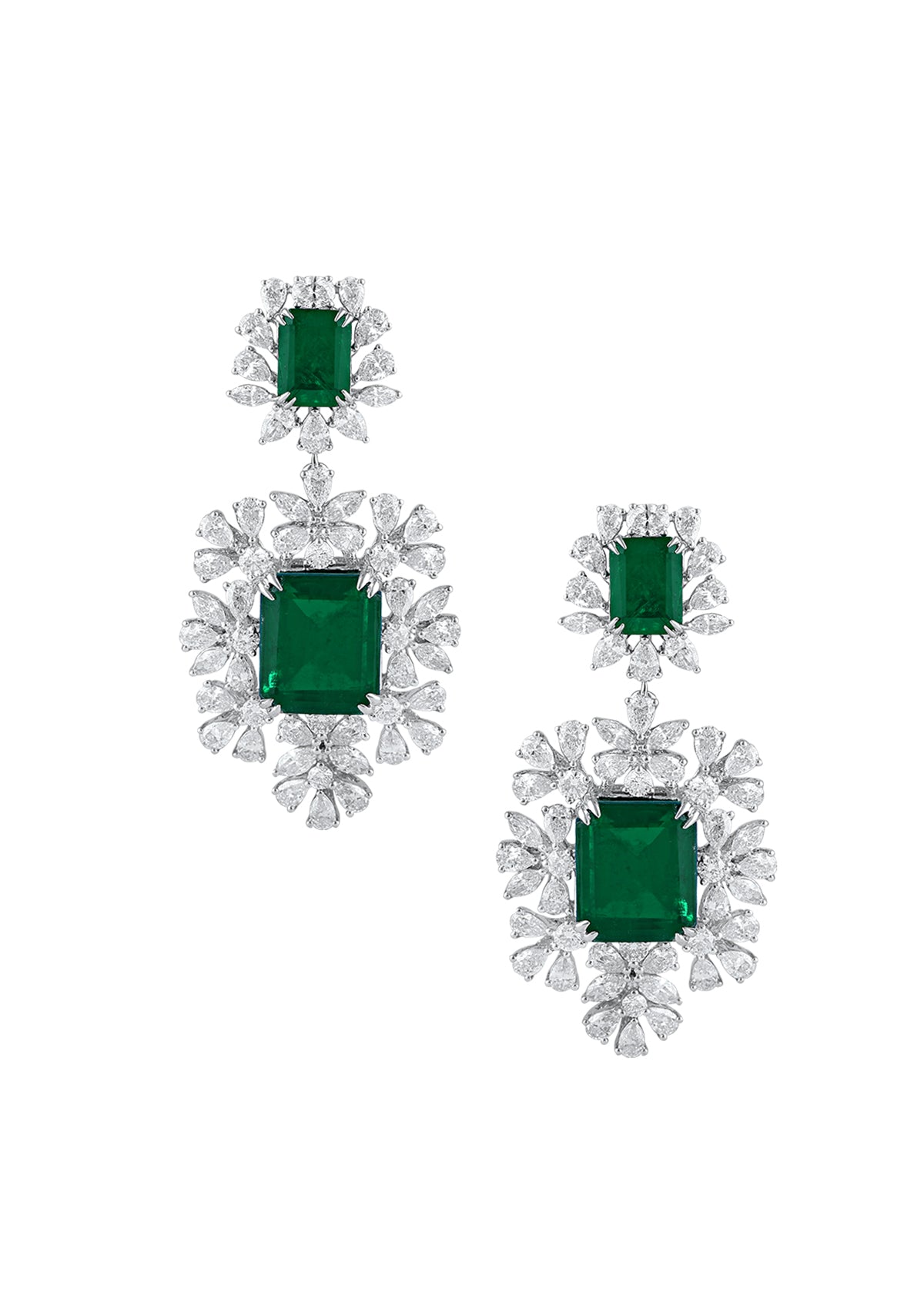 Emerald Diamond Necklace set