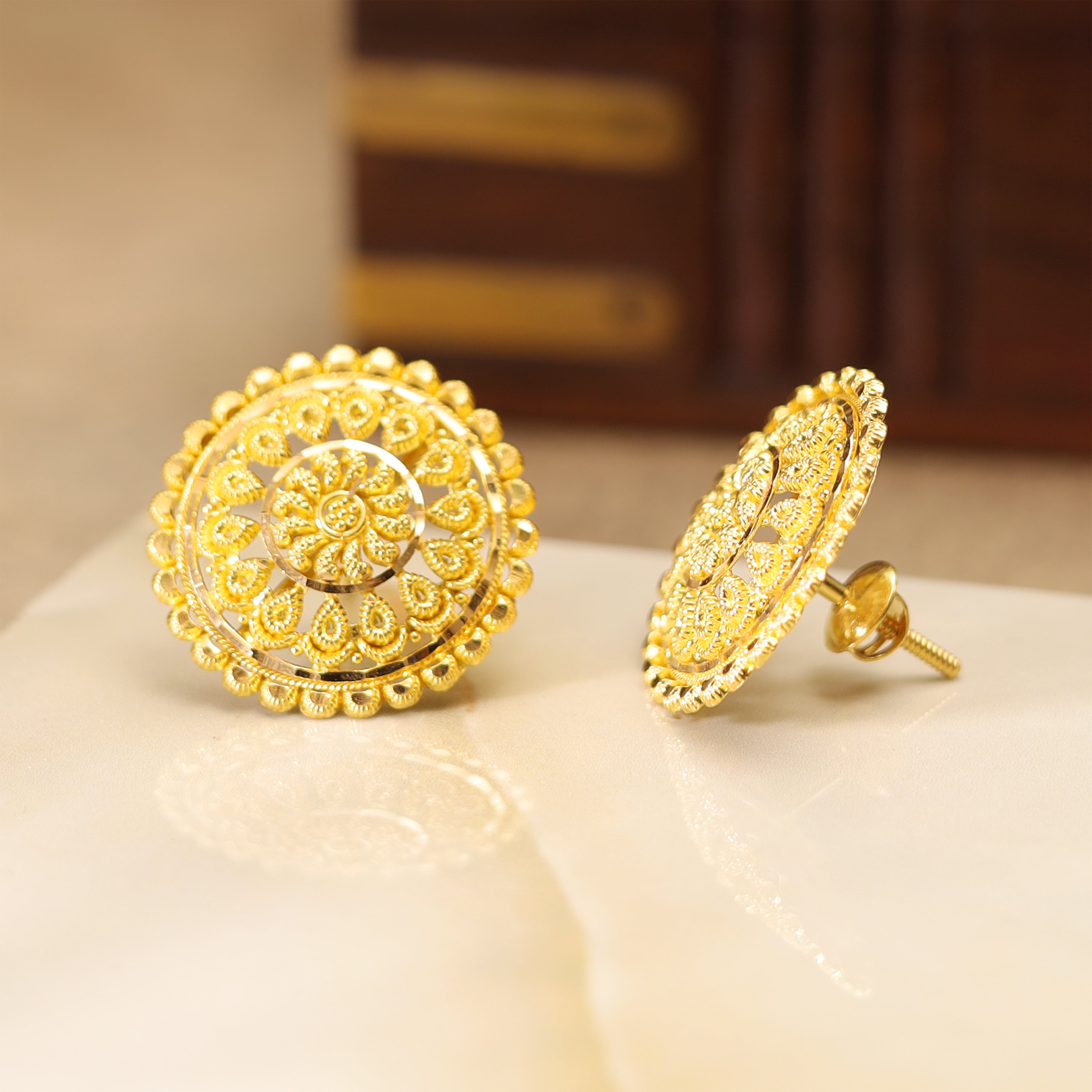 GOLD EARRING MLJ- 594