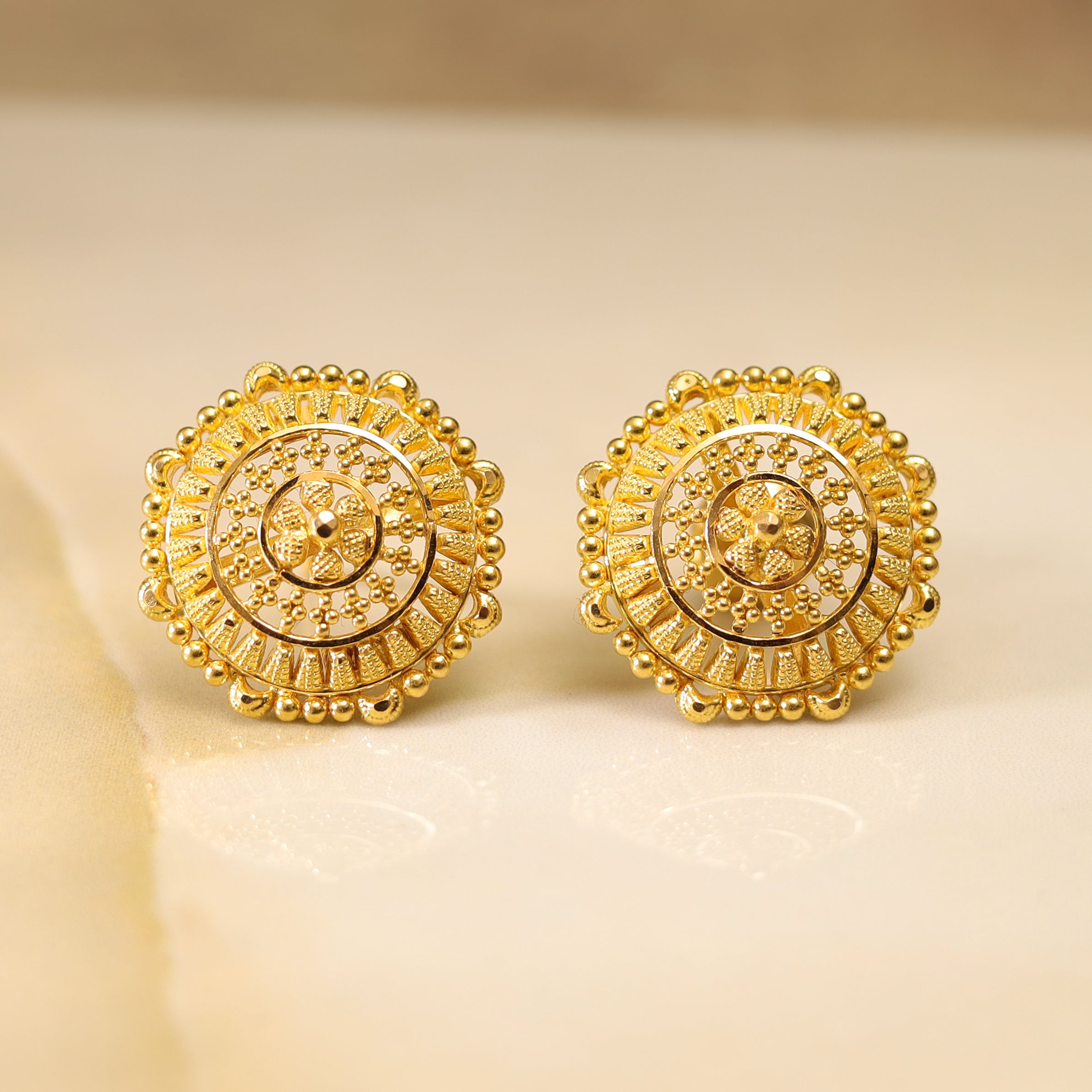 GOLD EARRING MLJ- 595