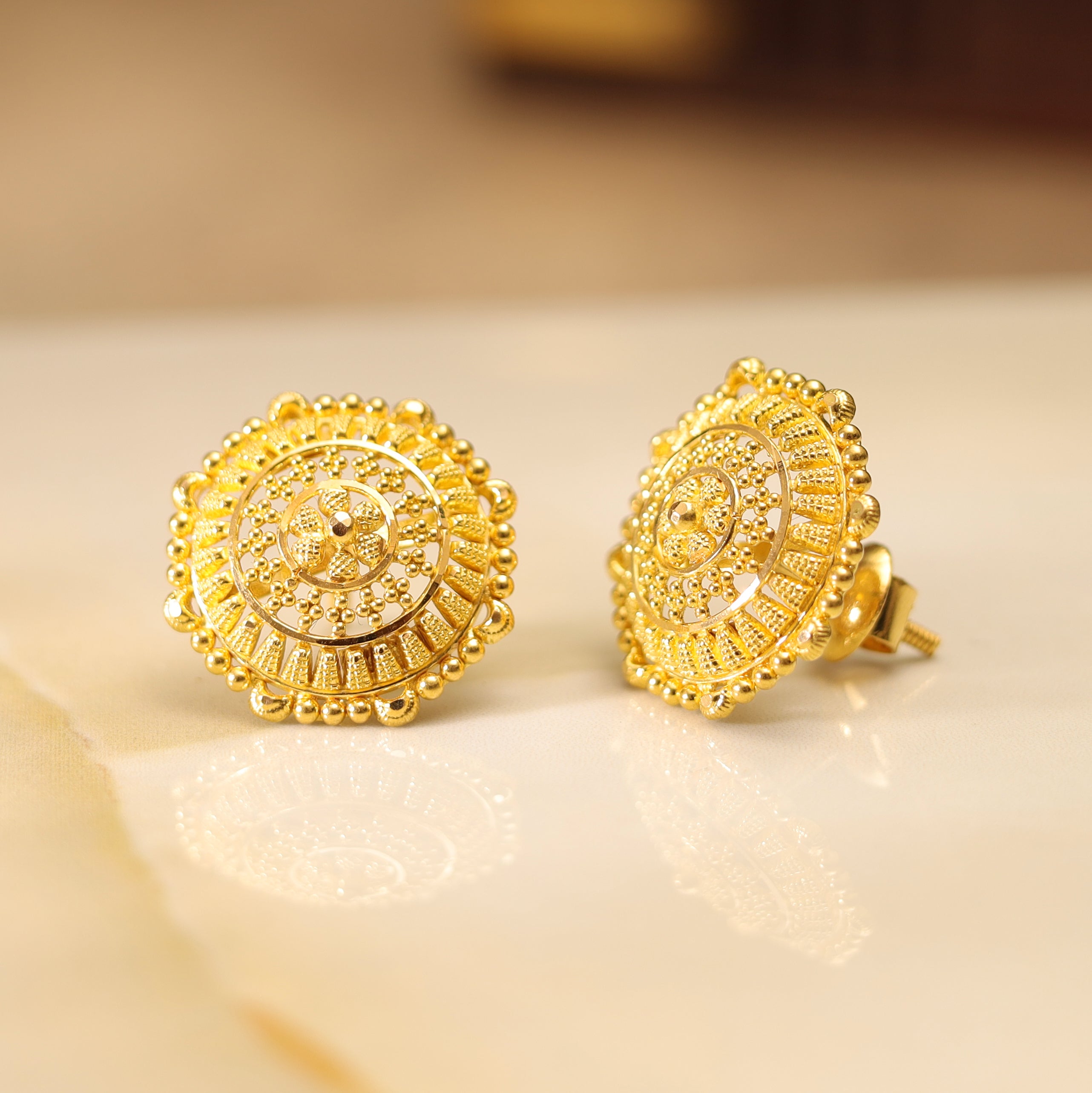 GOLD EARRING MLJ- 595