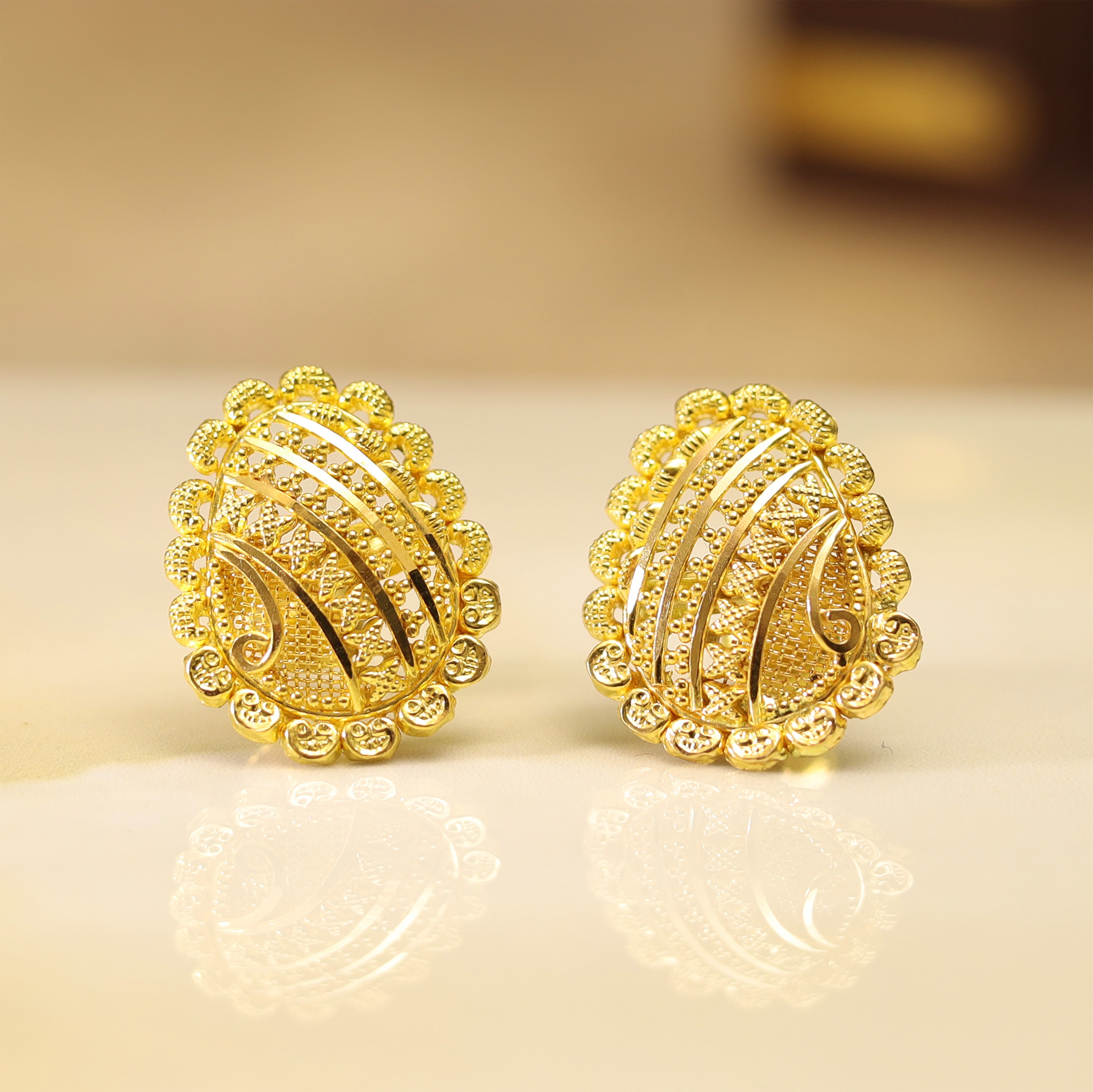 GOLD EARRING MLJ- 600