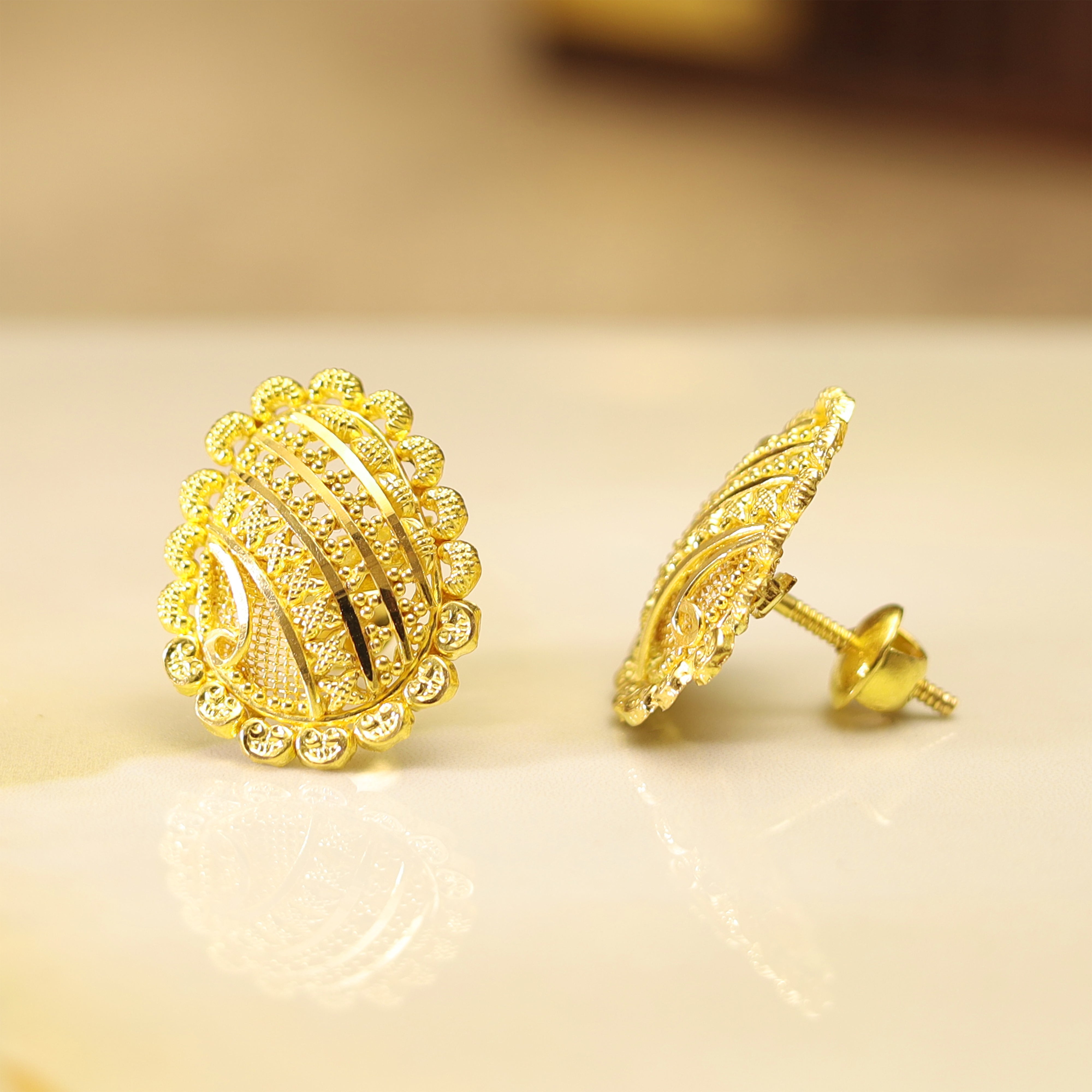 GOLD EARRING MLJ- 600