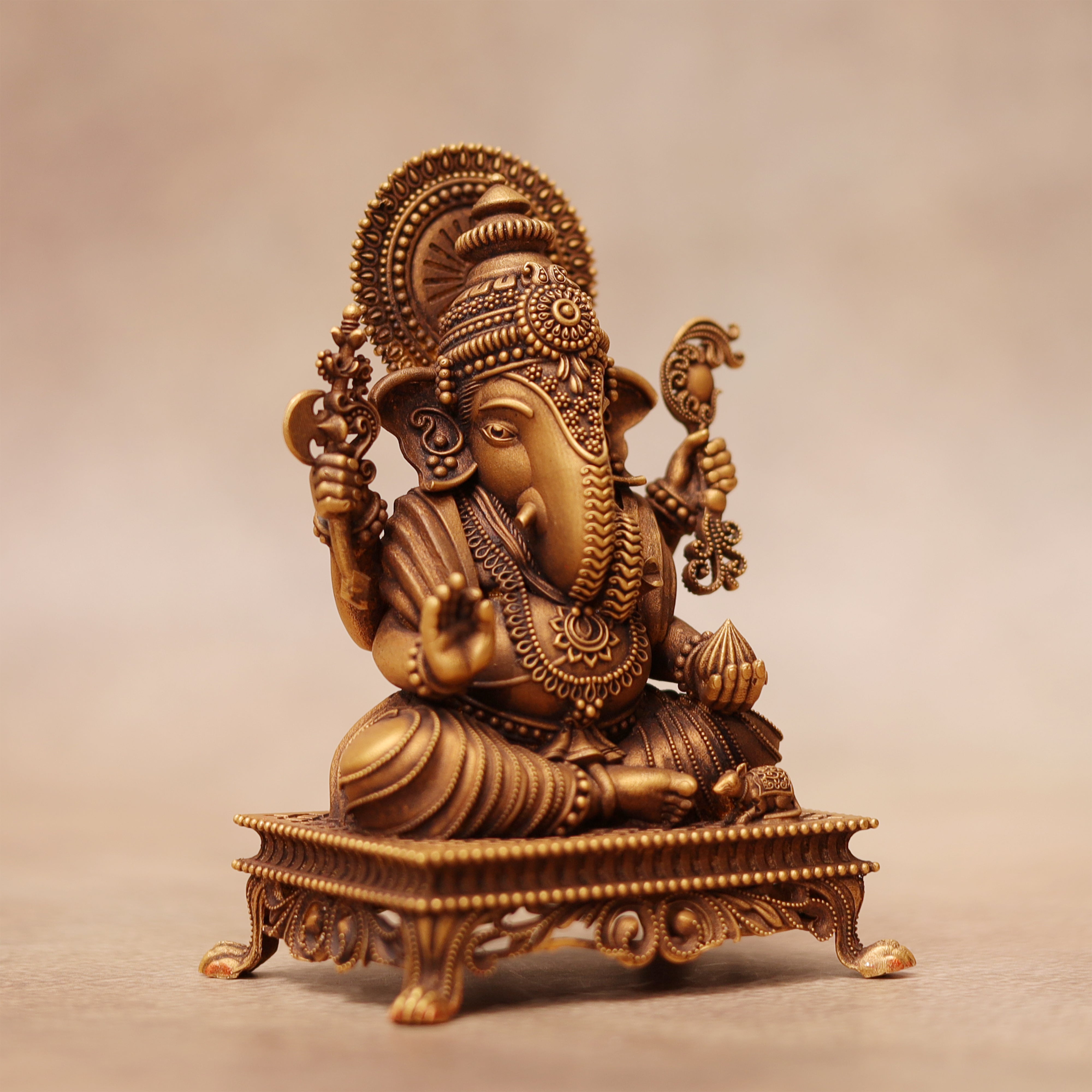 Shri Ganesh Gold Idol MLJ -775