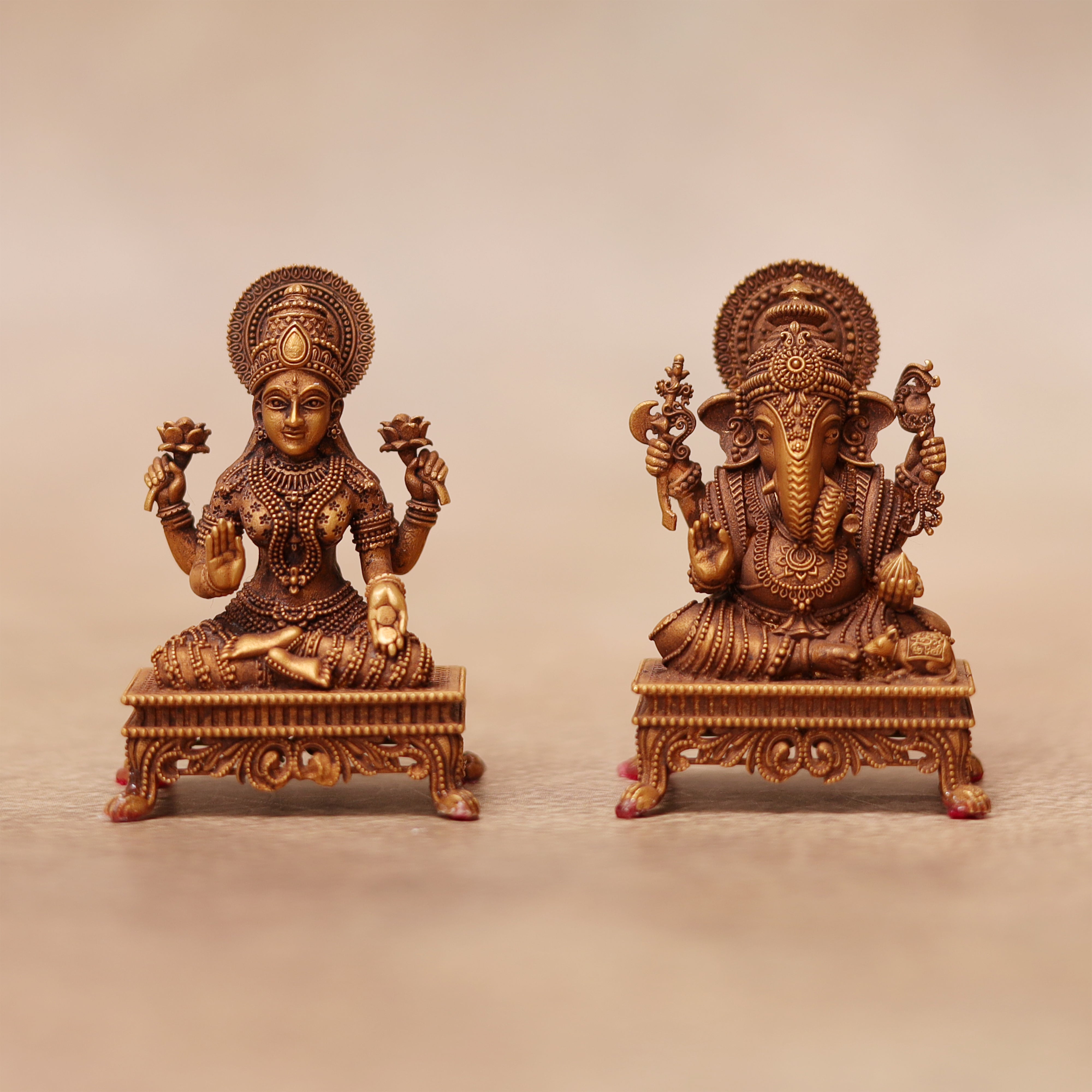 Lakshmi Ganesh Gold Idol MLJ -777