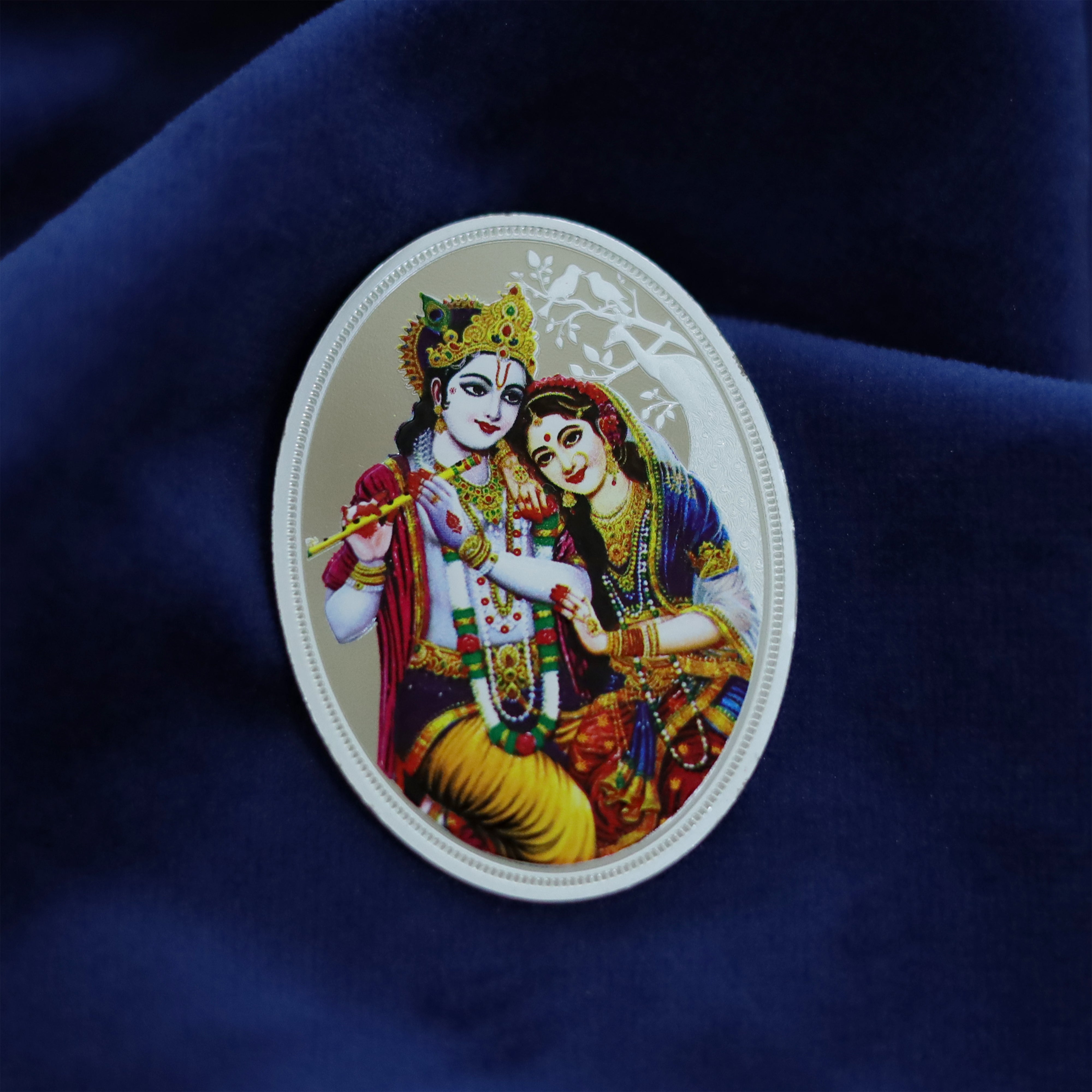 Radha Krishna 31.10gm (999) Silver Coin MLJ -771