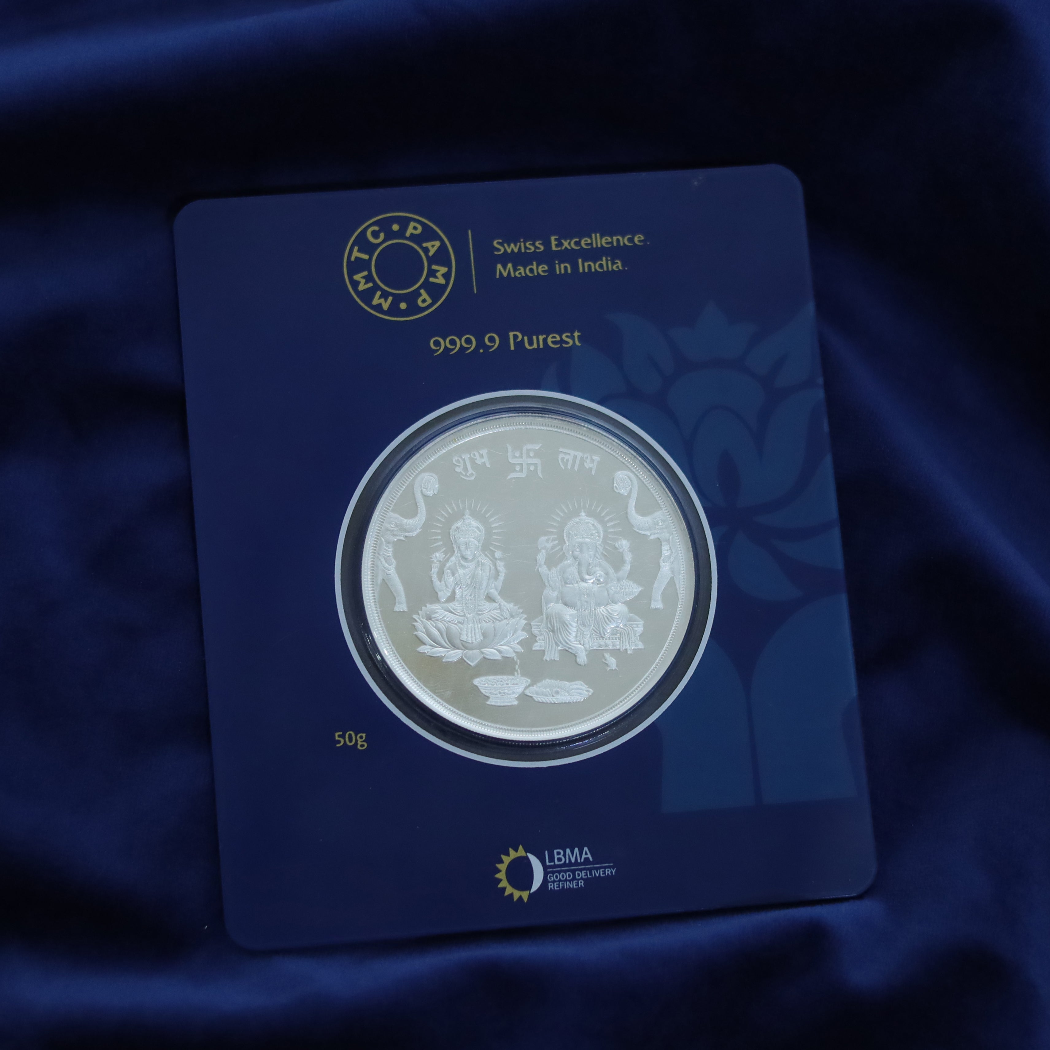 Lakshmi Ganesh 50gm (999) Silver Coin MLJ -769