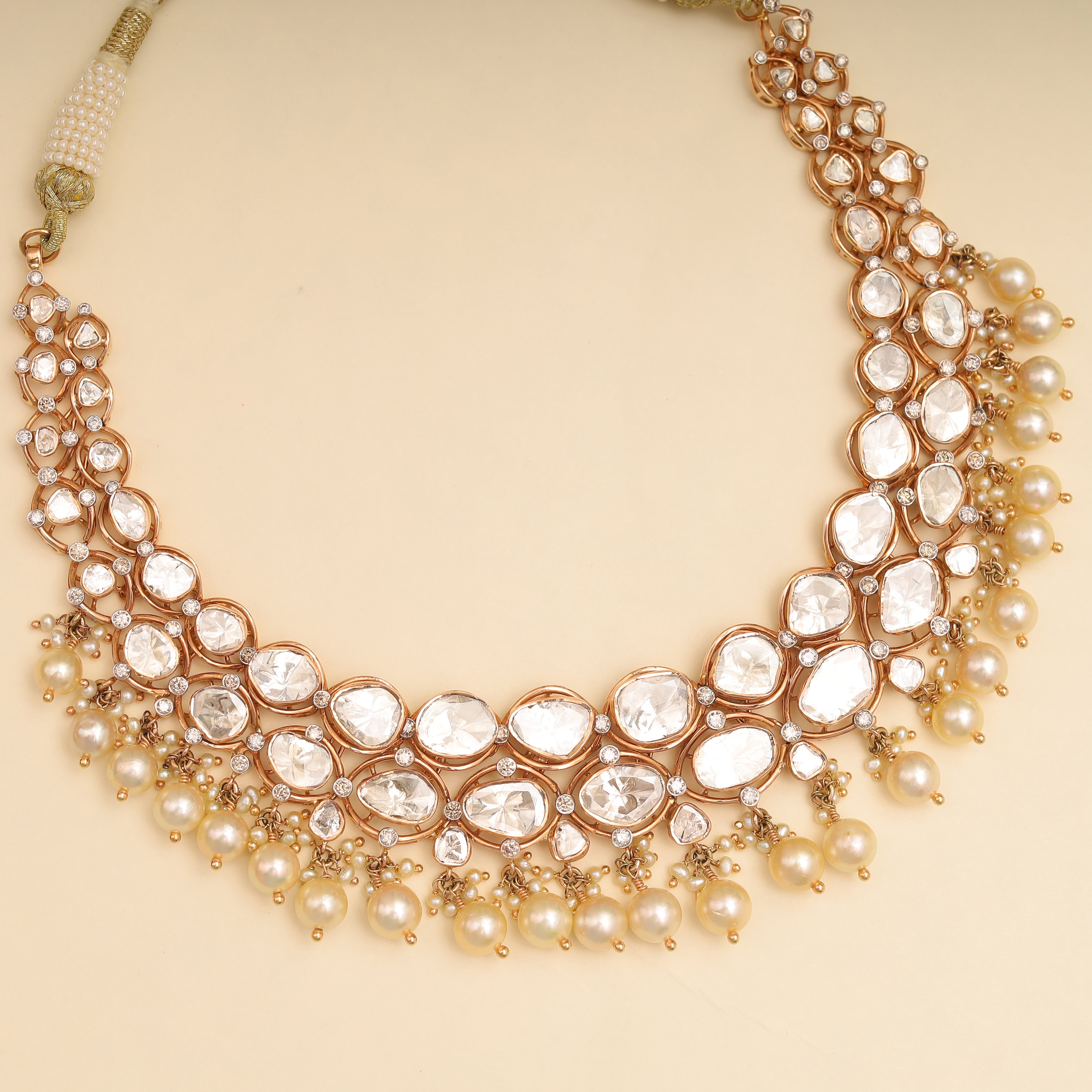 The Symphony of Elegant Polki Necklace MLJ-176