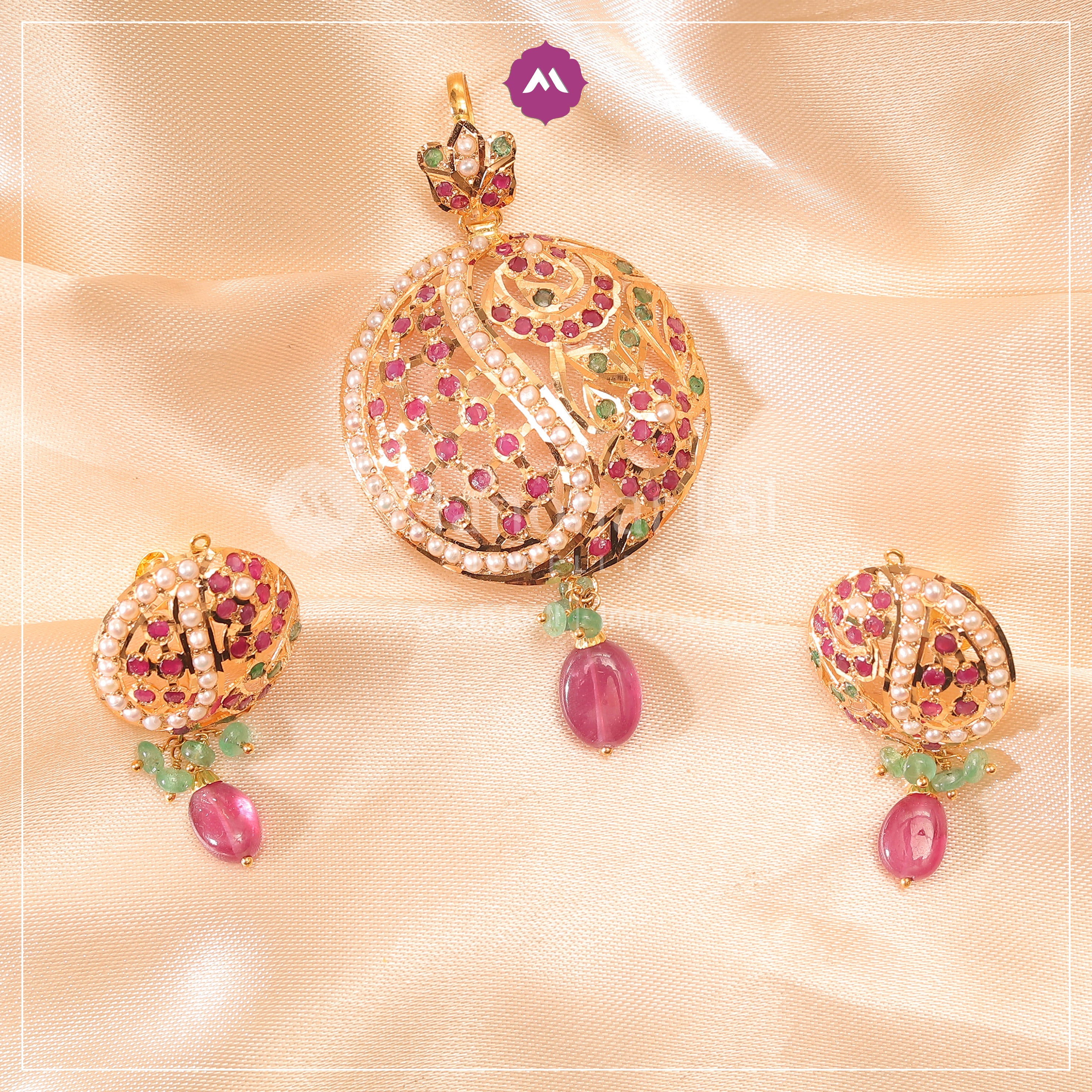 Gold Pendant Set MLJ-933