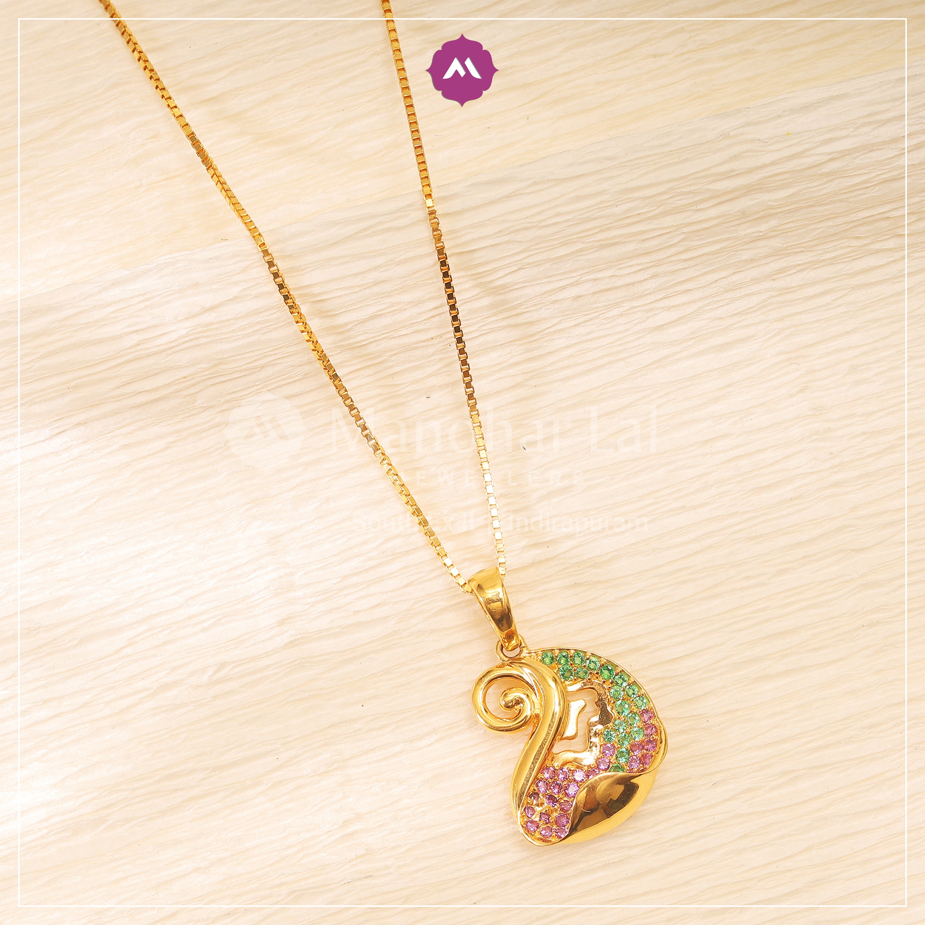 Gold Pendant Set MLJ-935