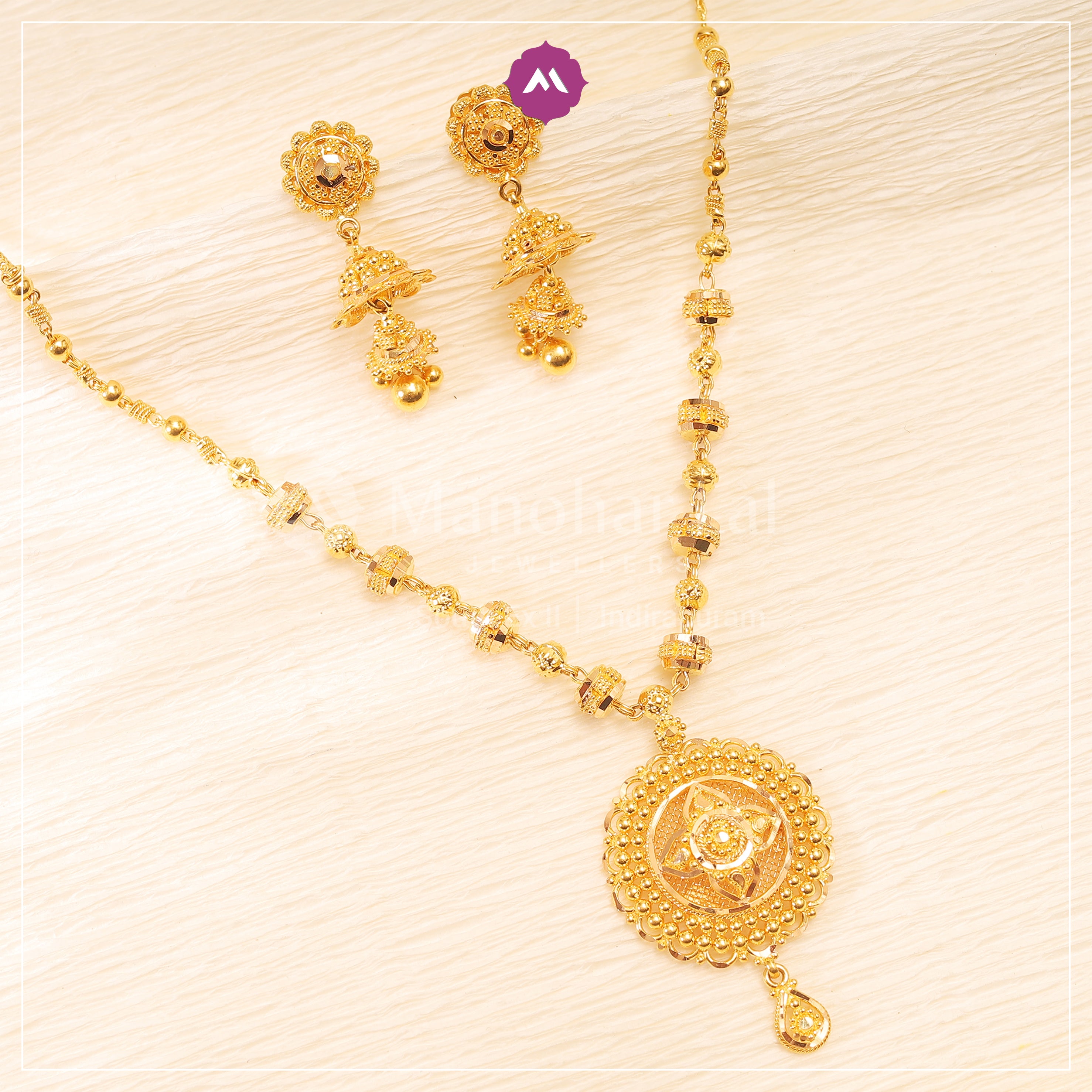 Gold Pendant Set MLJ-939