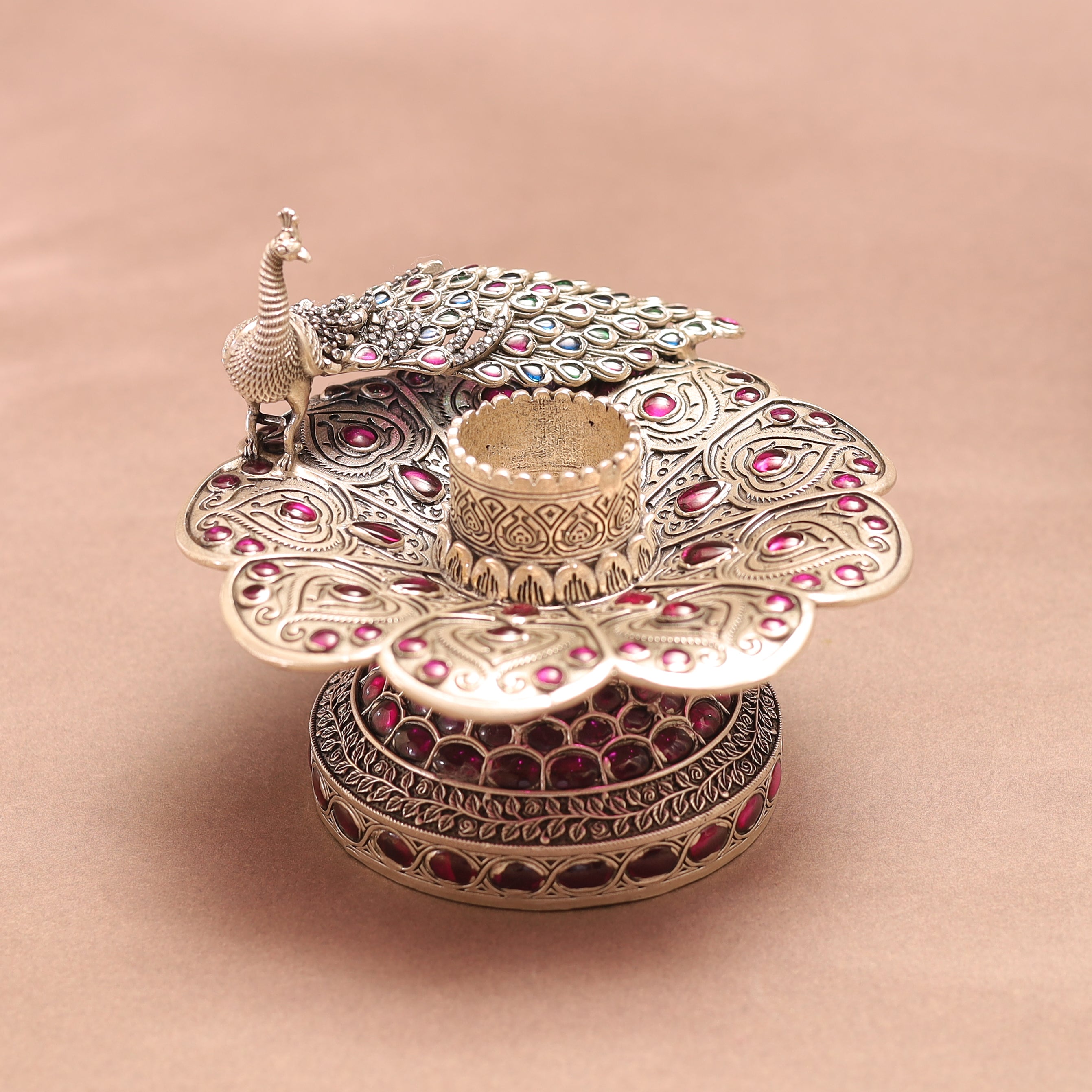 Silver Agarbatti Stand MLJ -674