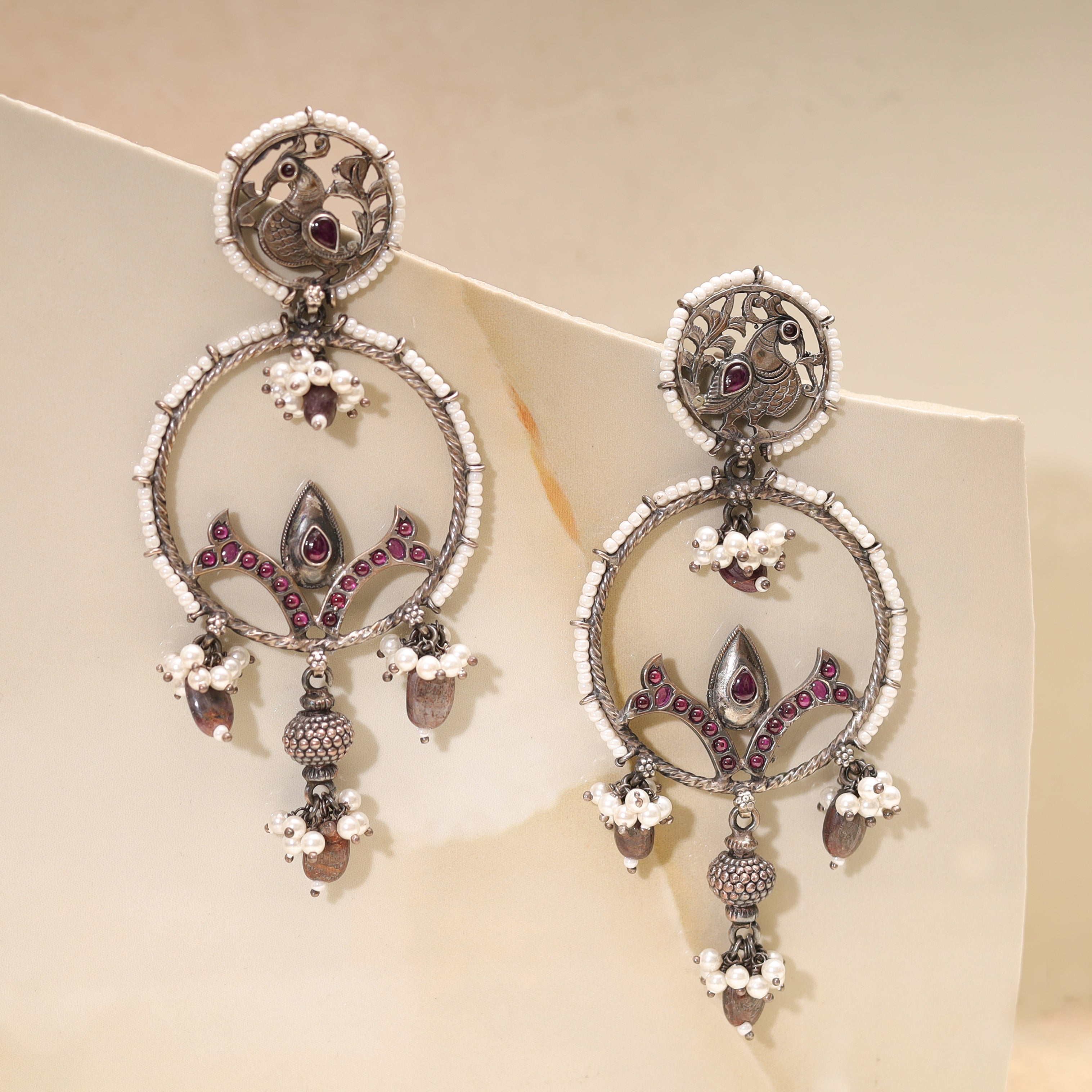 Silver Earrings MLJ-842