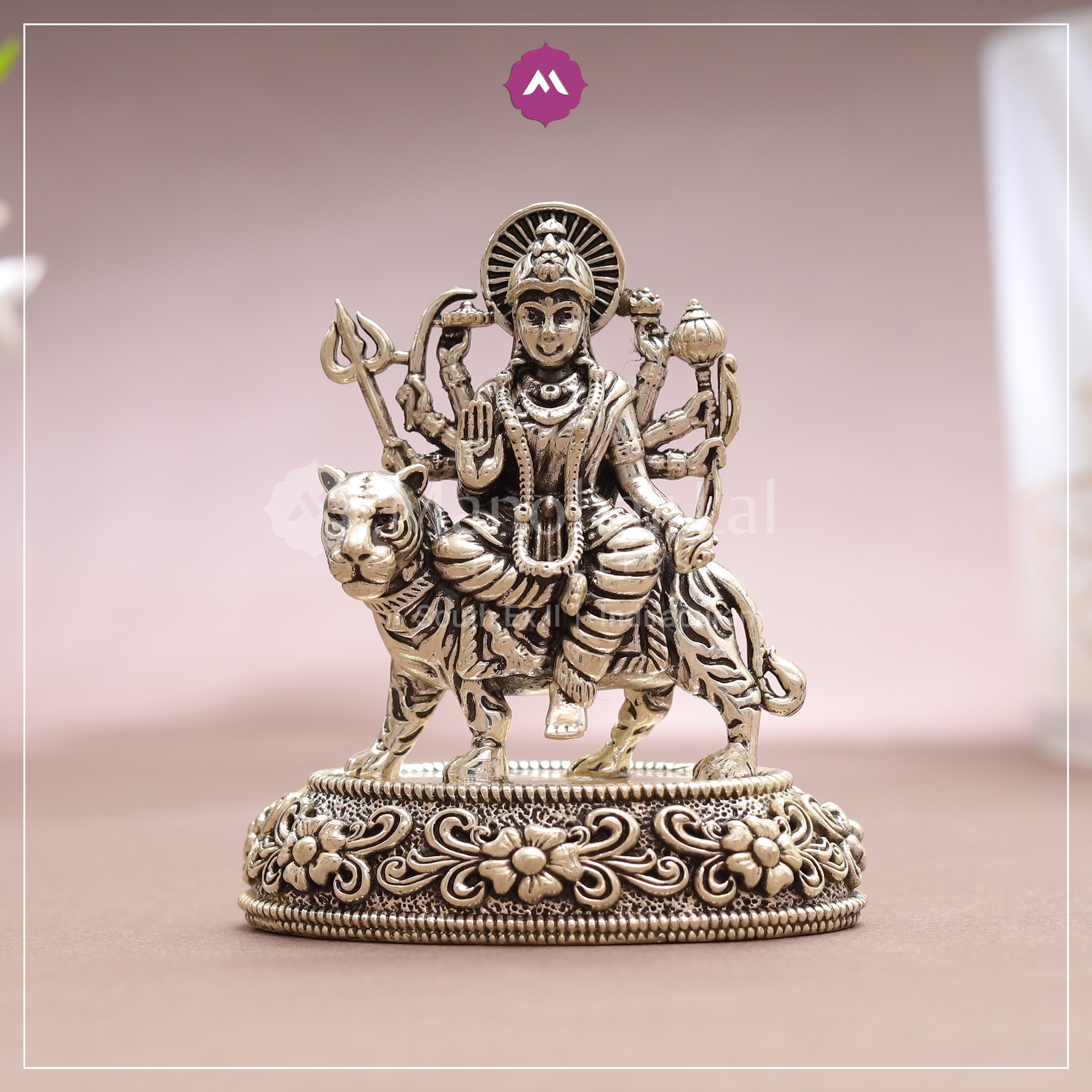Silver Shera Wali Mata Idol MLJ -655